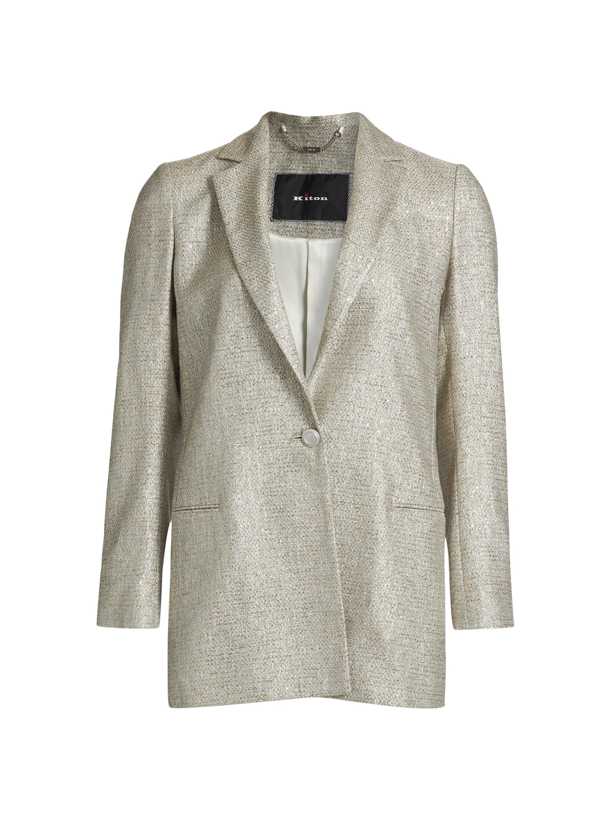 Kiton Metallic Tweed Jacket | Saks Fifth Avenue