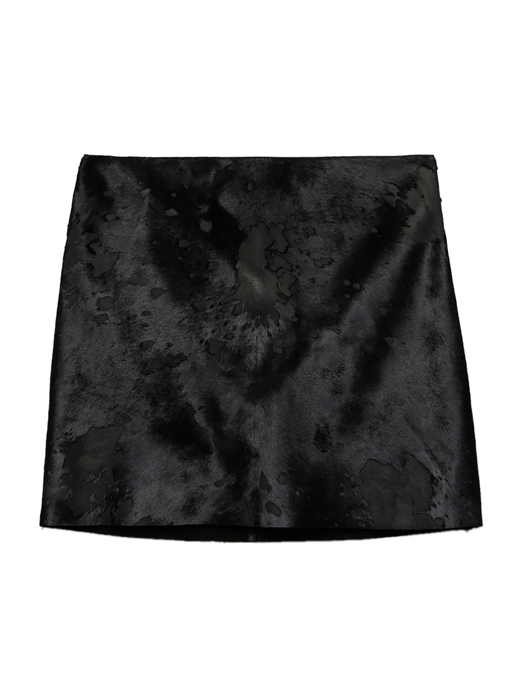 Prada Women's Leather Miniskirt - Black