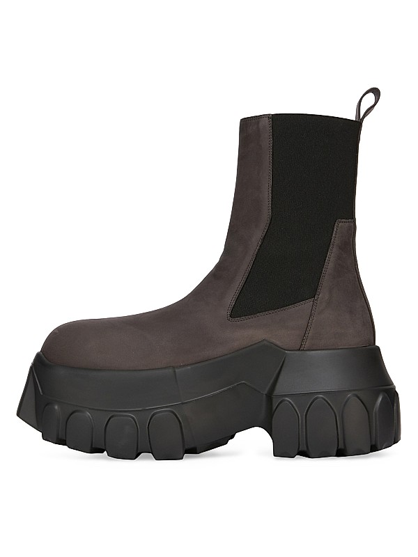 Shop Rick Owens Beatle Mega Tractor Leather Boots | Saks Shop Rick Owens Beatle Mega Tractor Leather Boots | Saks