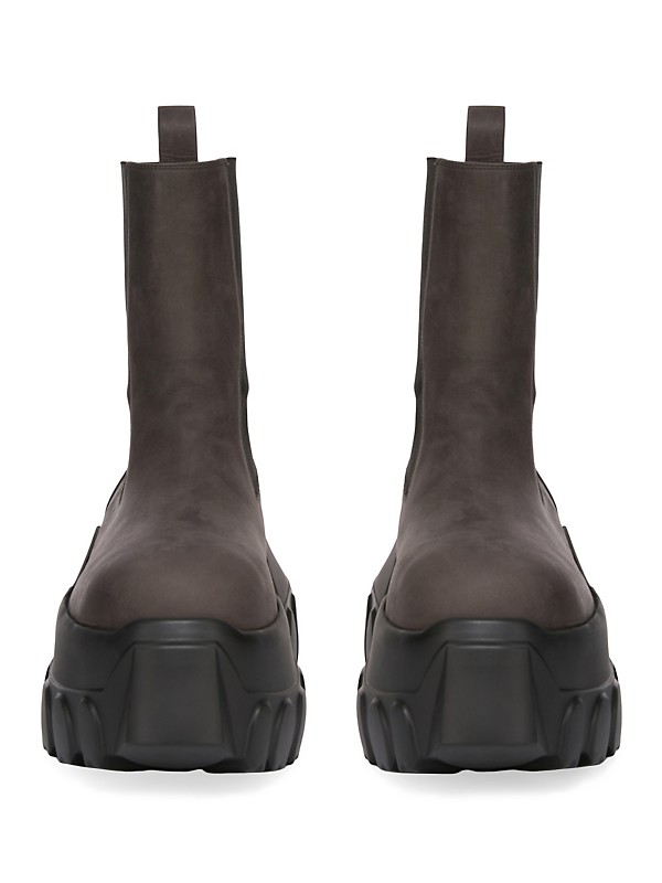 Shop Rick Owens Beatle Mega Tractor Leather Boots | Saks Shop Rick Owens Beatle Mega Tractor Leather Boots | Saks