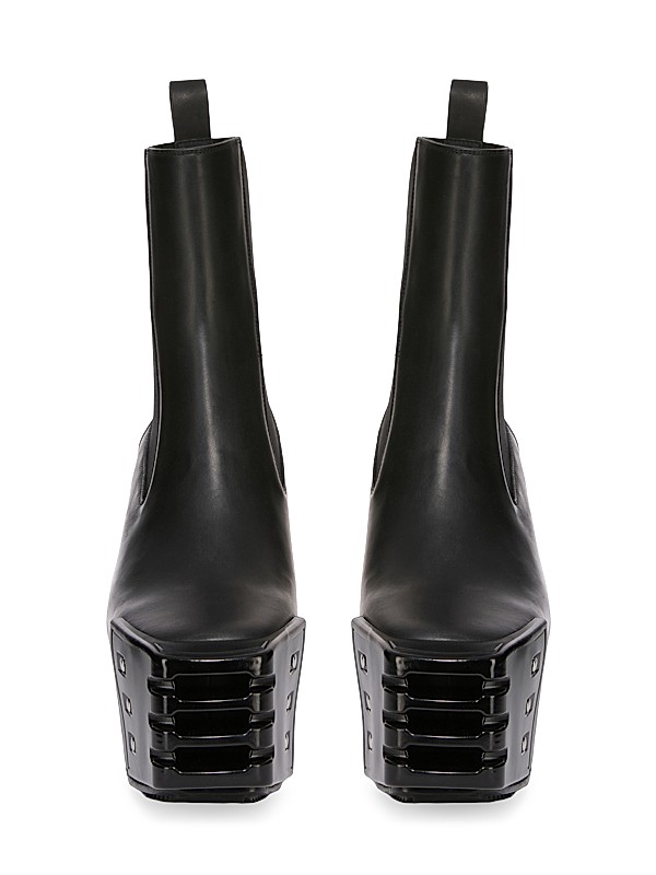 Shop Rick Owens Grilled Wedge Beatle Boots | Saks Fifth Avenue Shop Rick Owens Grilled Wedge Beatle Boots | Saks Fifth Avenue