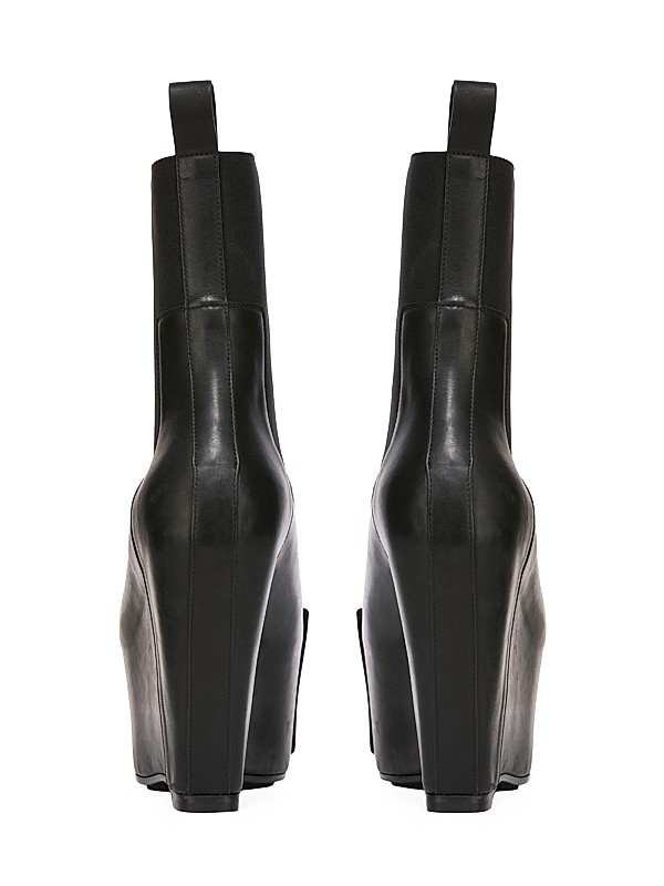 Shop Rick Owens Grilled Wedge Beatle Boots | Saks Fifth Avenue Shop Rick Owens Grilled Wedge Beatle Boots | Saks Fifth Avenue