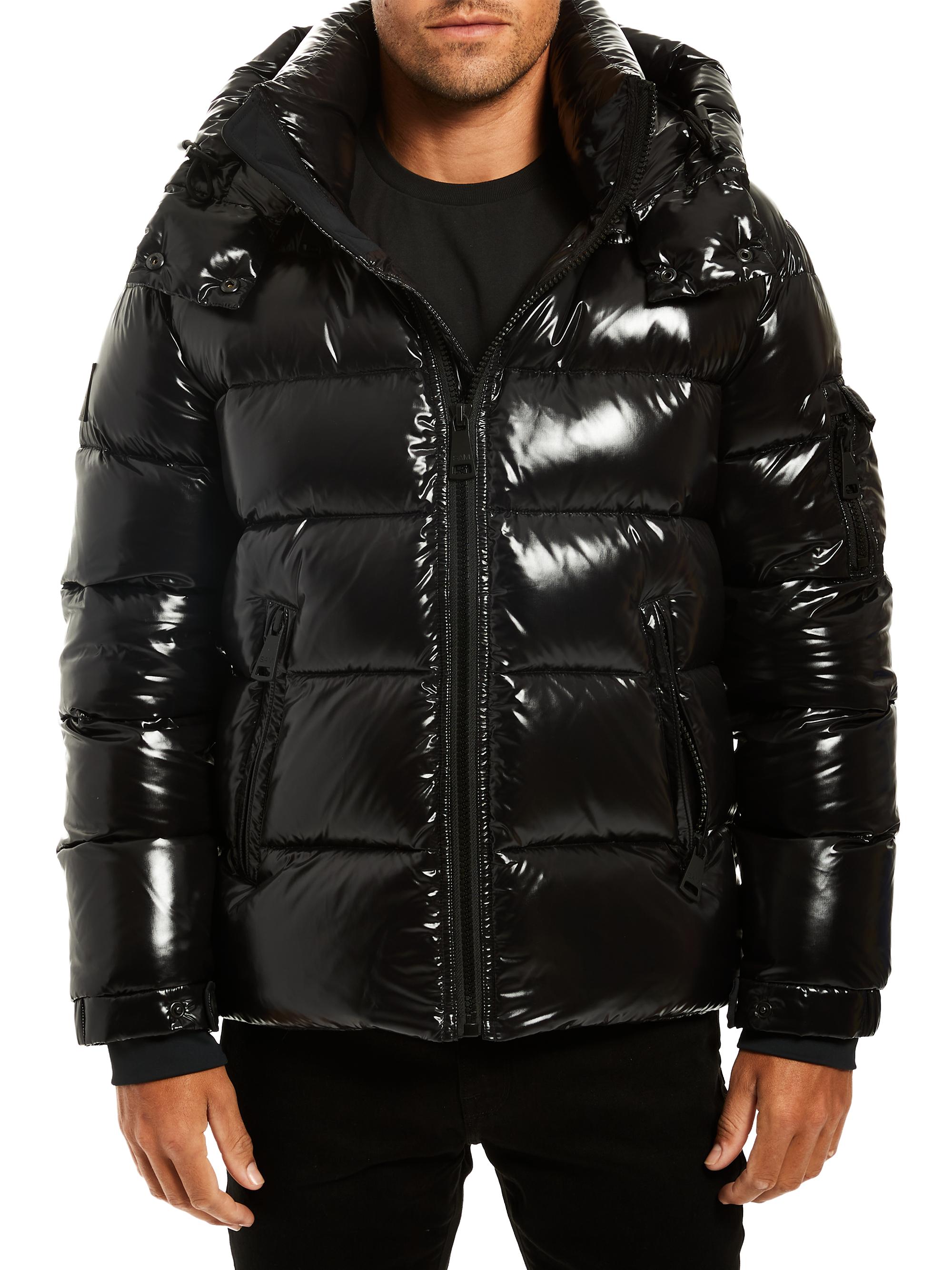 SAM. Men's Glacier Hooded Down Coat - Jet