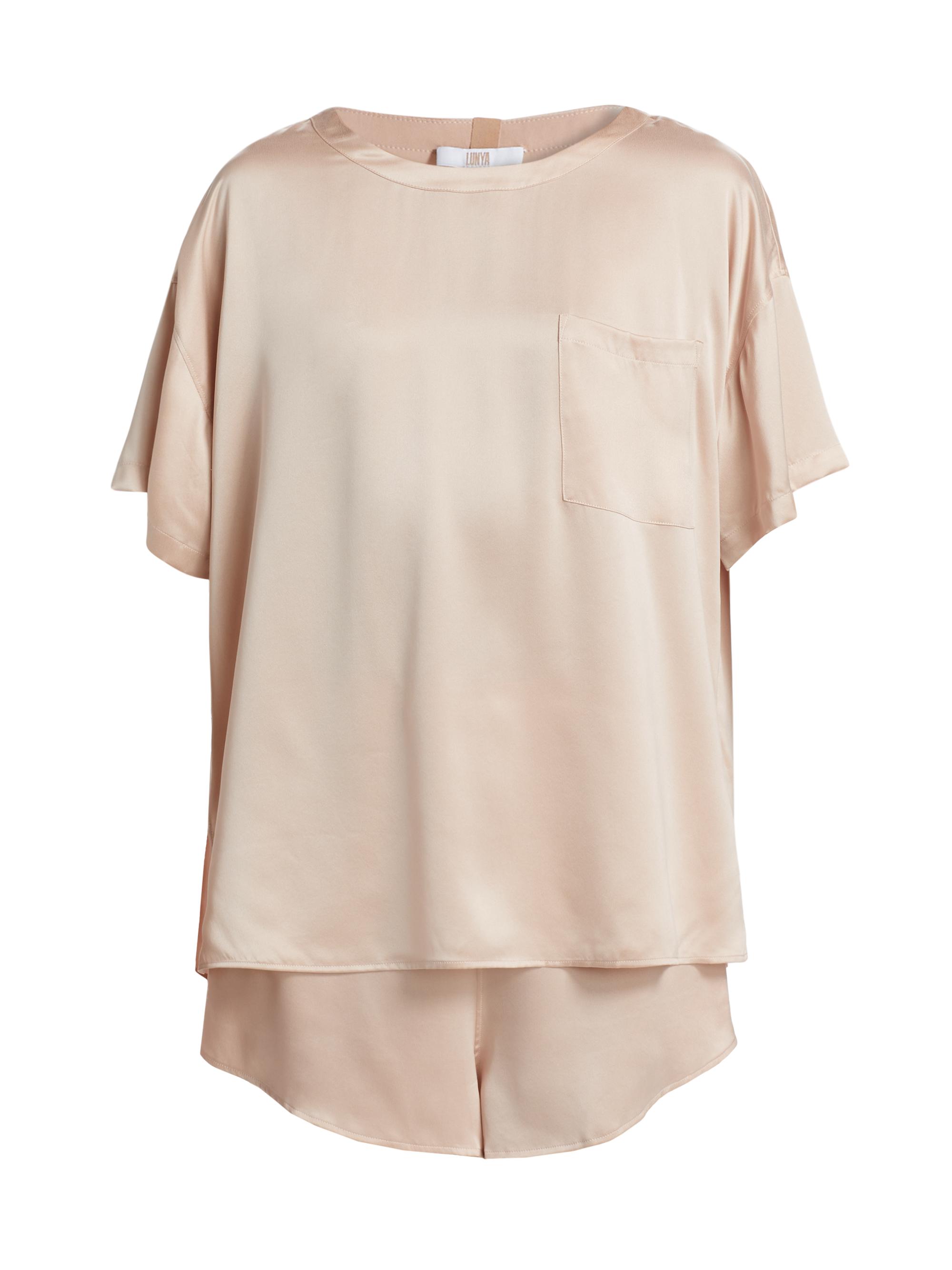 Lunya Women's Washable Silk T-Shirt & Shorts Set - Delicate Pink | Thumbnail 8
