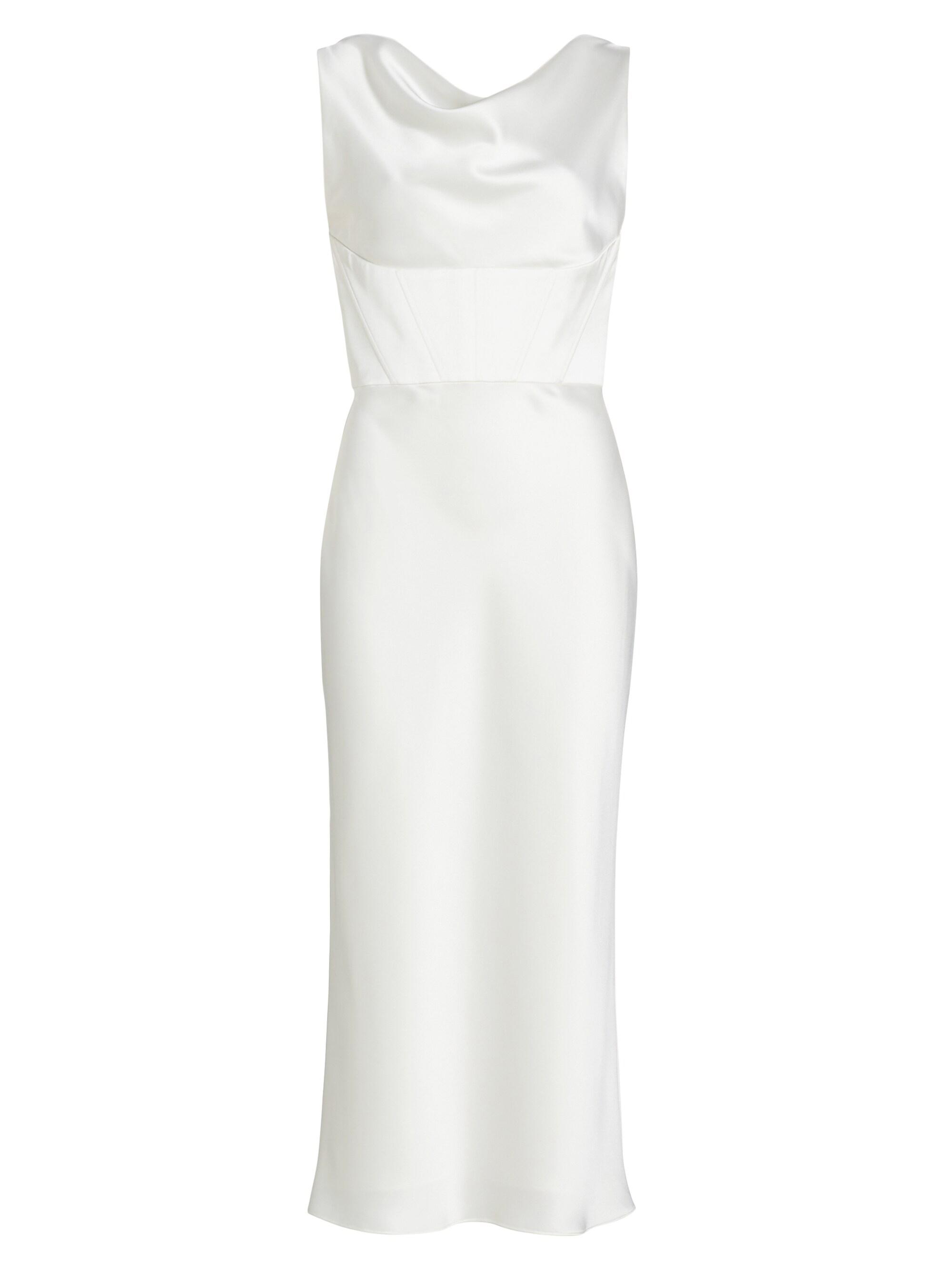 Amsale Women's Satin Cowlneck Midi-Dress -