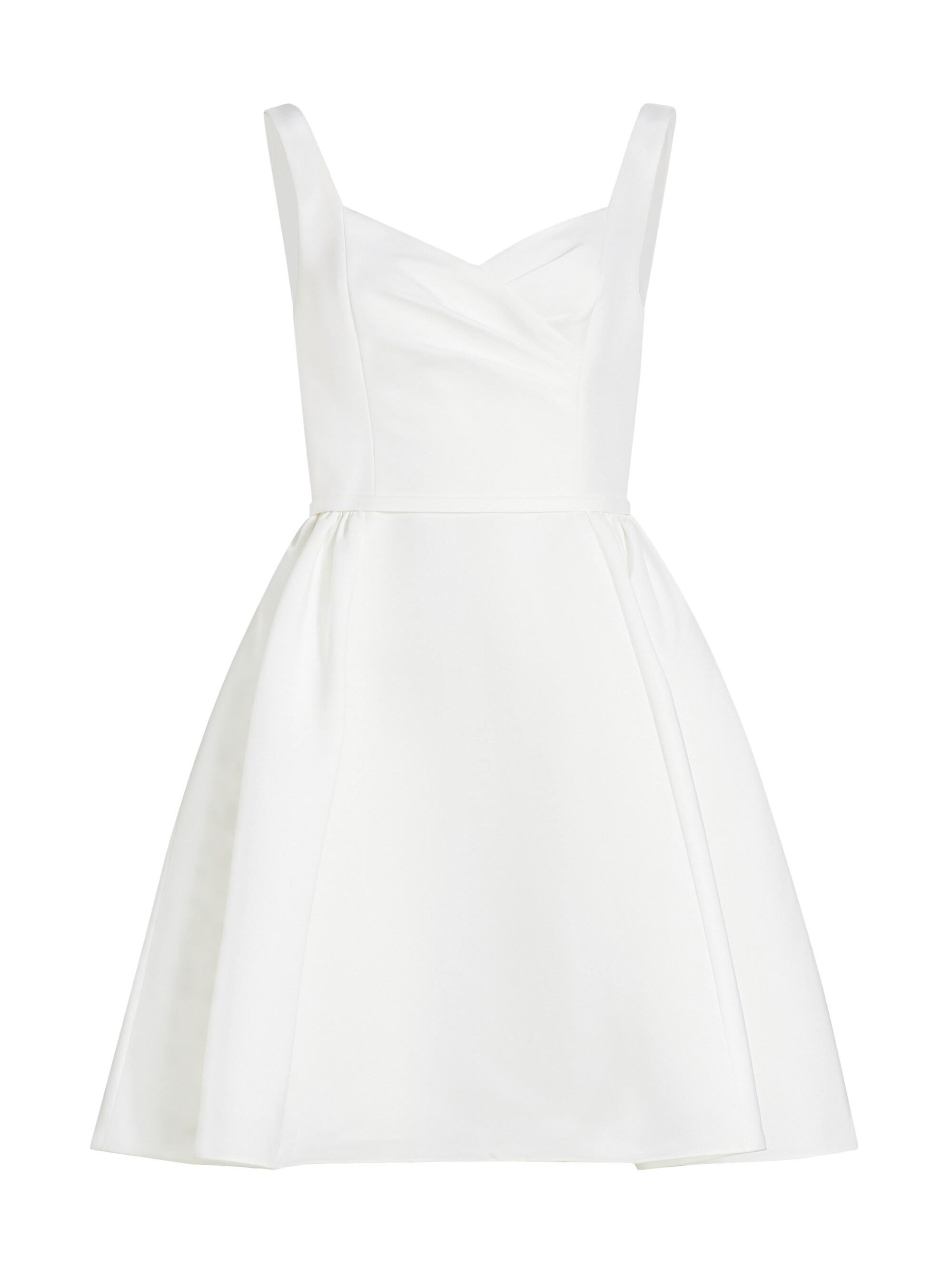 Amsale Women's Fit & Flare Surplice-Neck Minidress - Silk White