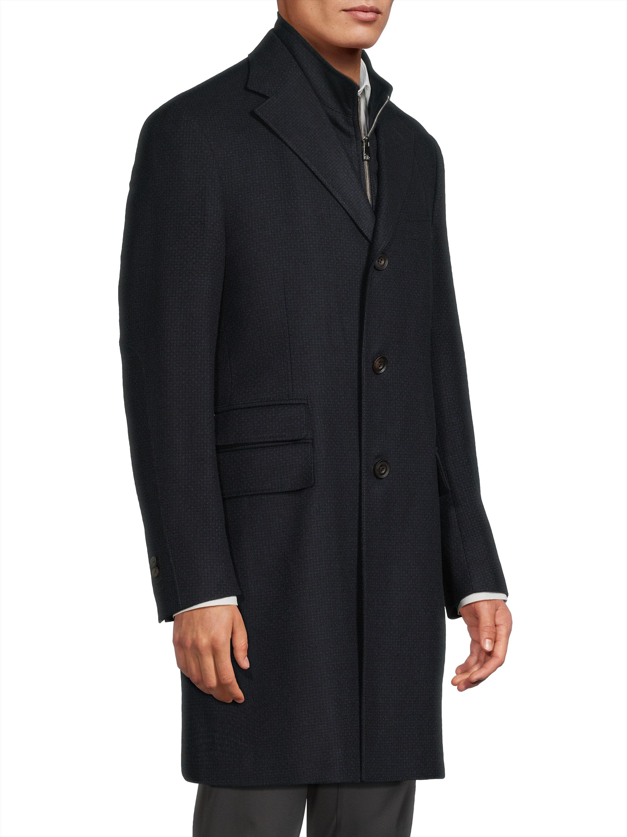 Corneliani ID Tailored Wool Coat | Saks Fifth Avenue