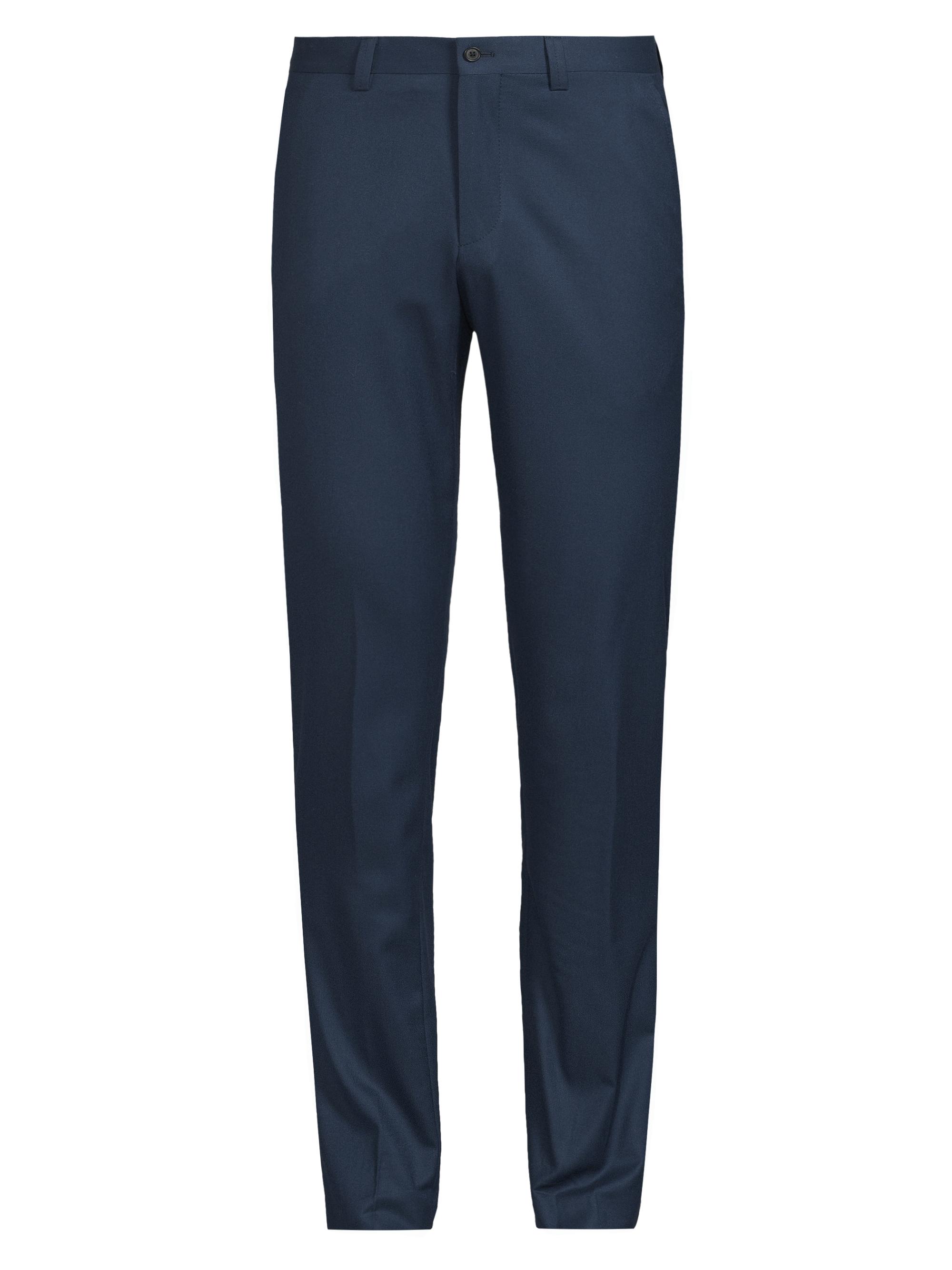 Corneliani Men's Lightweight Wool-Silk Trousers - Blue