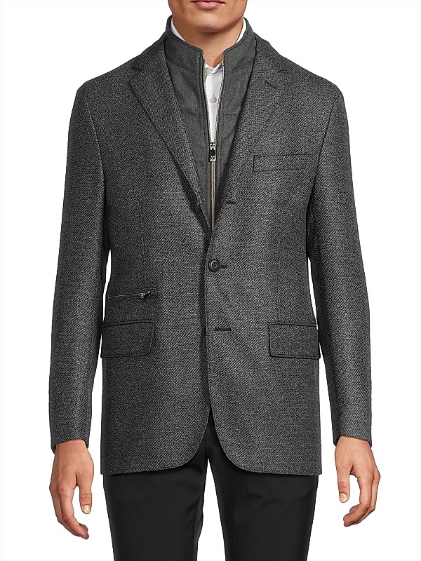 Shop Corneliani ID Wool Sport Jacket | Saks Fifth Avenue Shop Corneliani ID Wool Sport Jacket | Saks Fifth Avenue