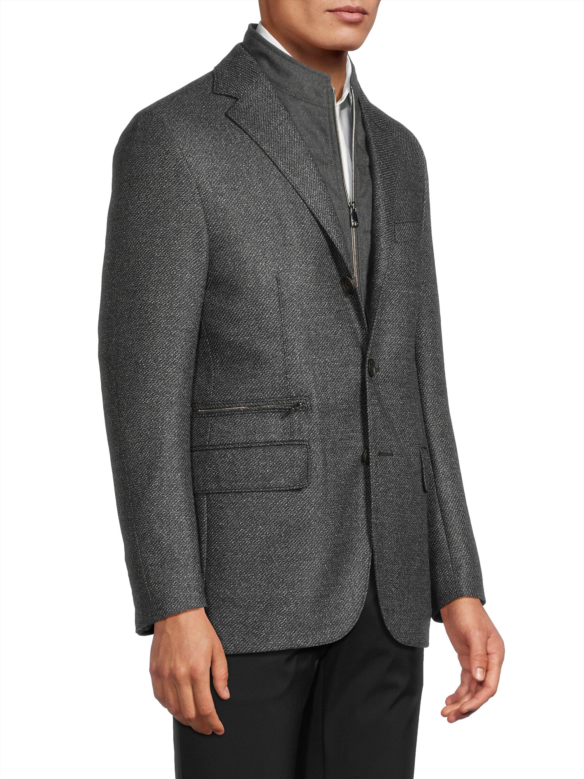 Corneliani ID Wool Sport Jacket | Saks Fifth Avenue