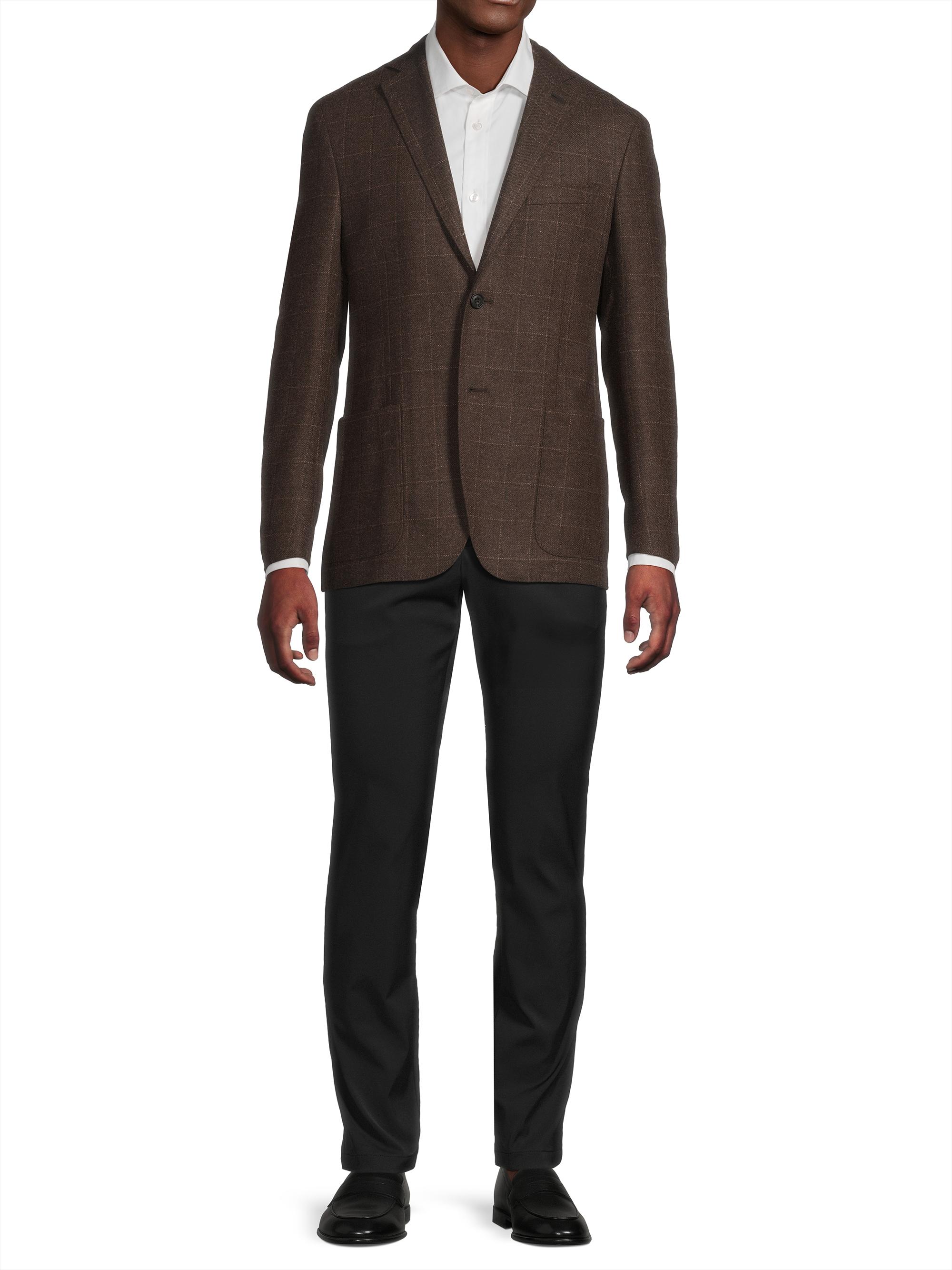 Corneliani ID Wool-Cashmere Plaid Jacket | Saks Fifth Avenue