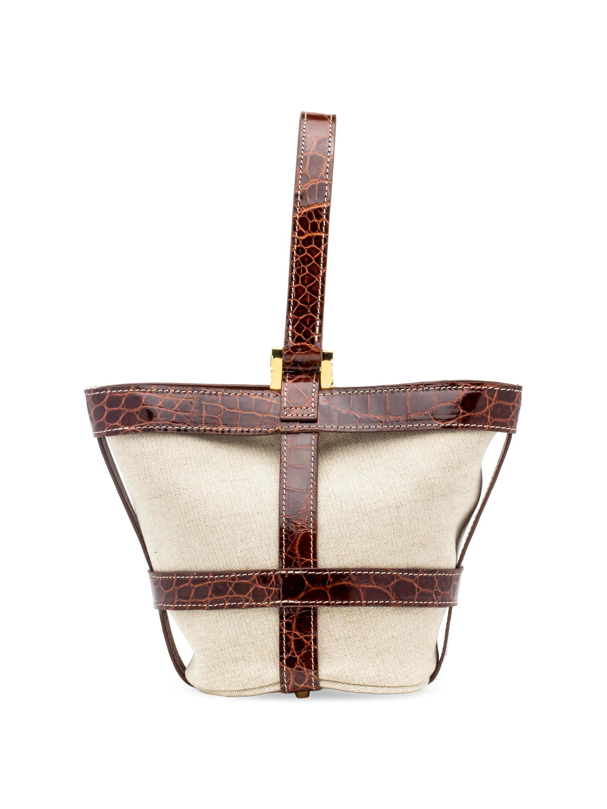 Lana Marks Women's The Linen LL Tote - Cognac