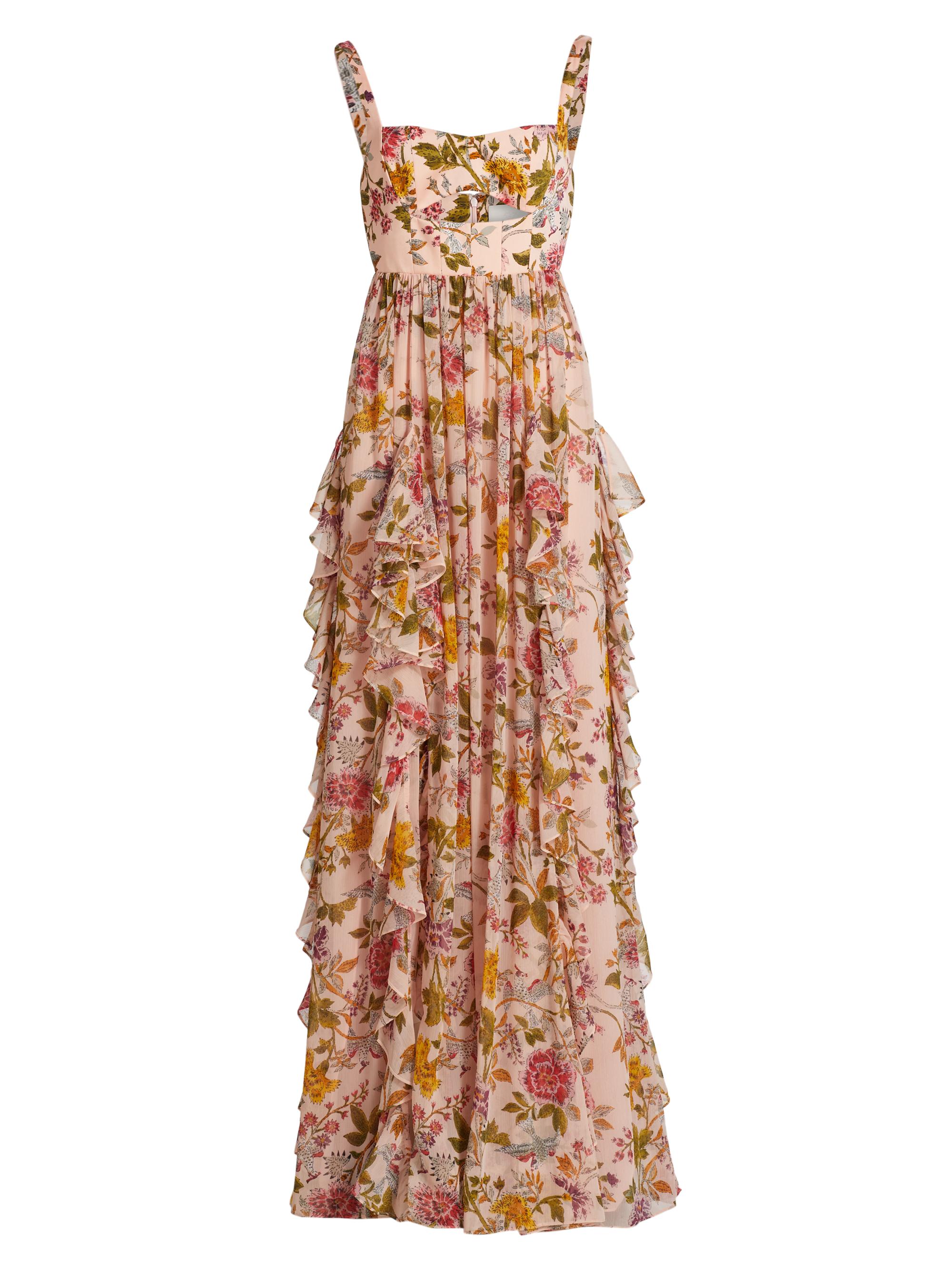 CINQ A SEPT Women's Xiomara Floral Dress - Soft Pink Multi
