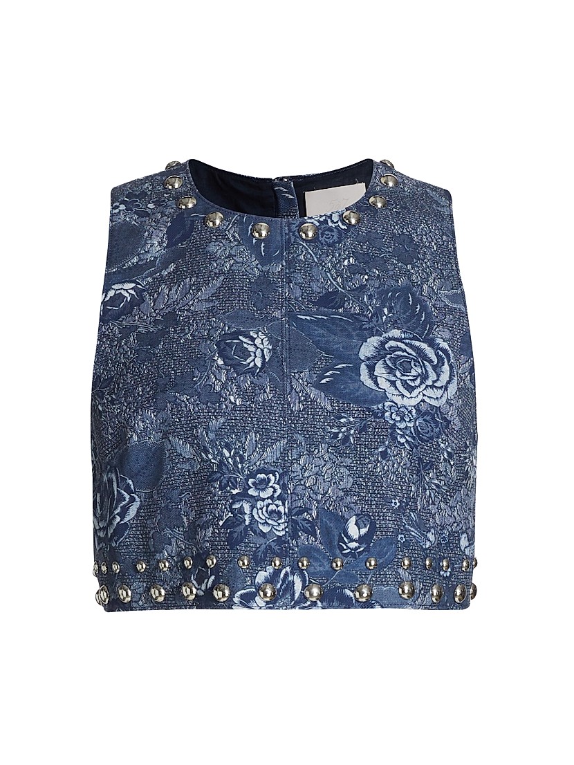 Shop Cinq à Sept Maia Floral Jacquard Sleeveless Top | Saks Shop Cinq à Sept Maia Floral Jacquard Sleeveless Top | Saks