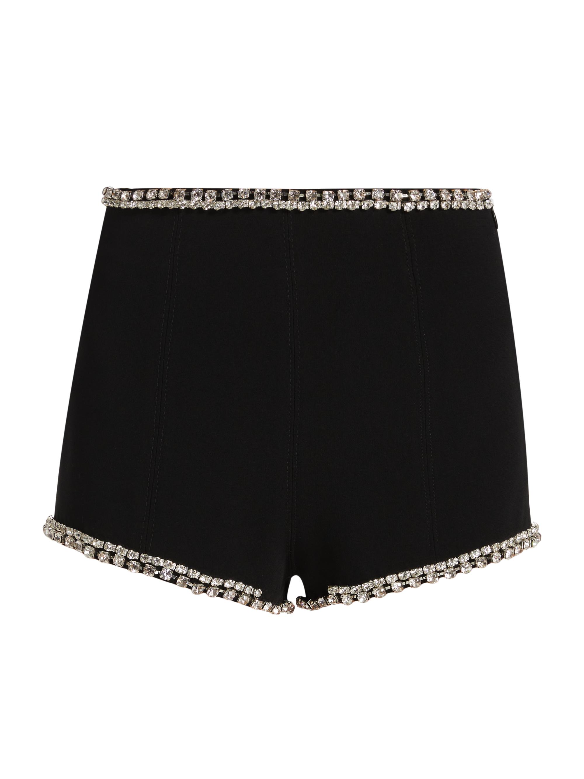 CINQ A SEPT Women's Juneve Embellished Mini Shorts - Black