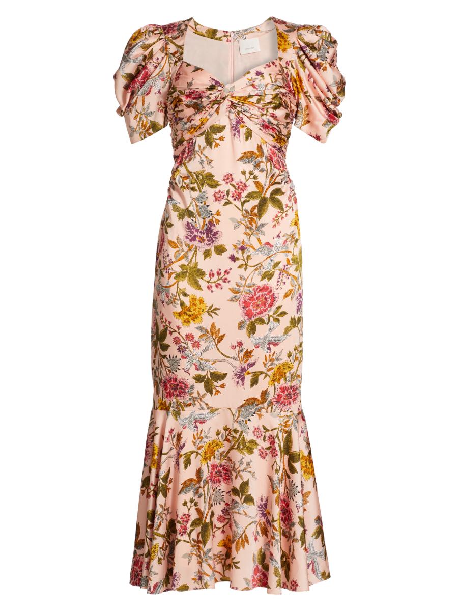 Cinq à Sept Wilma Floral Midi-Dress | Saks Fifth Avenue