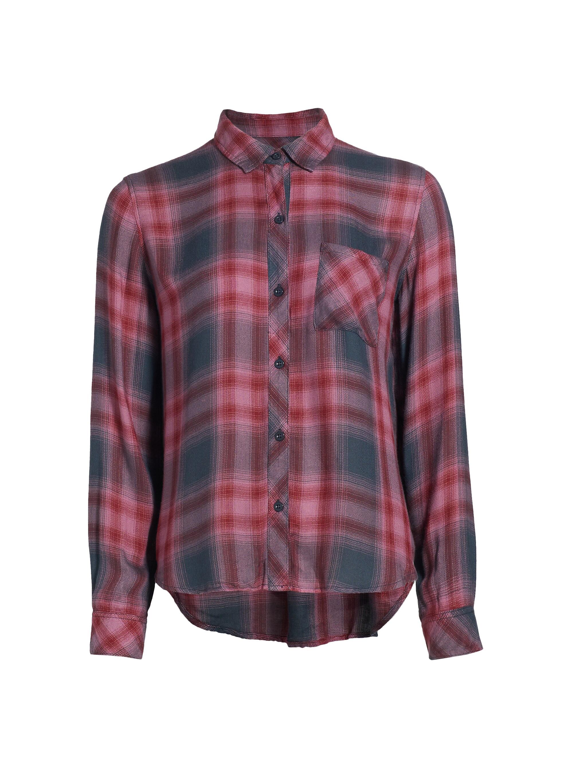 Rails Women's Hunter Plaid Shirt - Dusty Mauve Evergreen