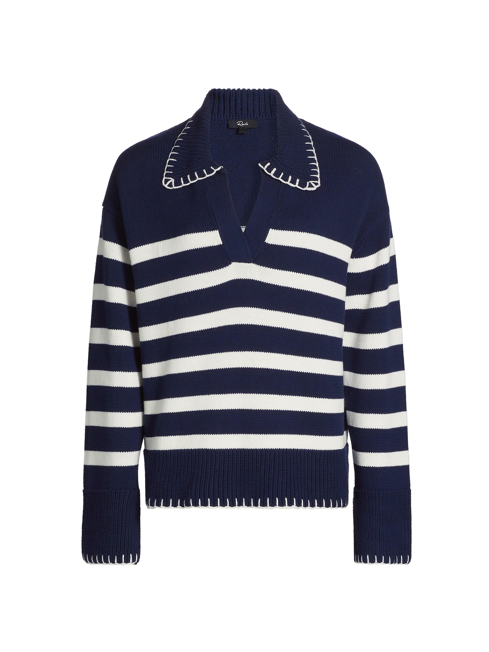 Rails Women's Athena Striped Sweater - Navy  Stripe