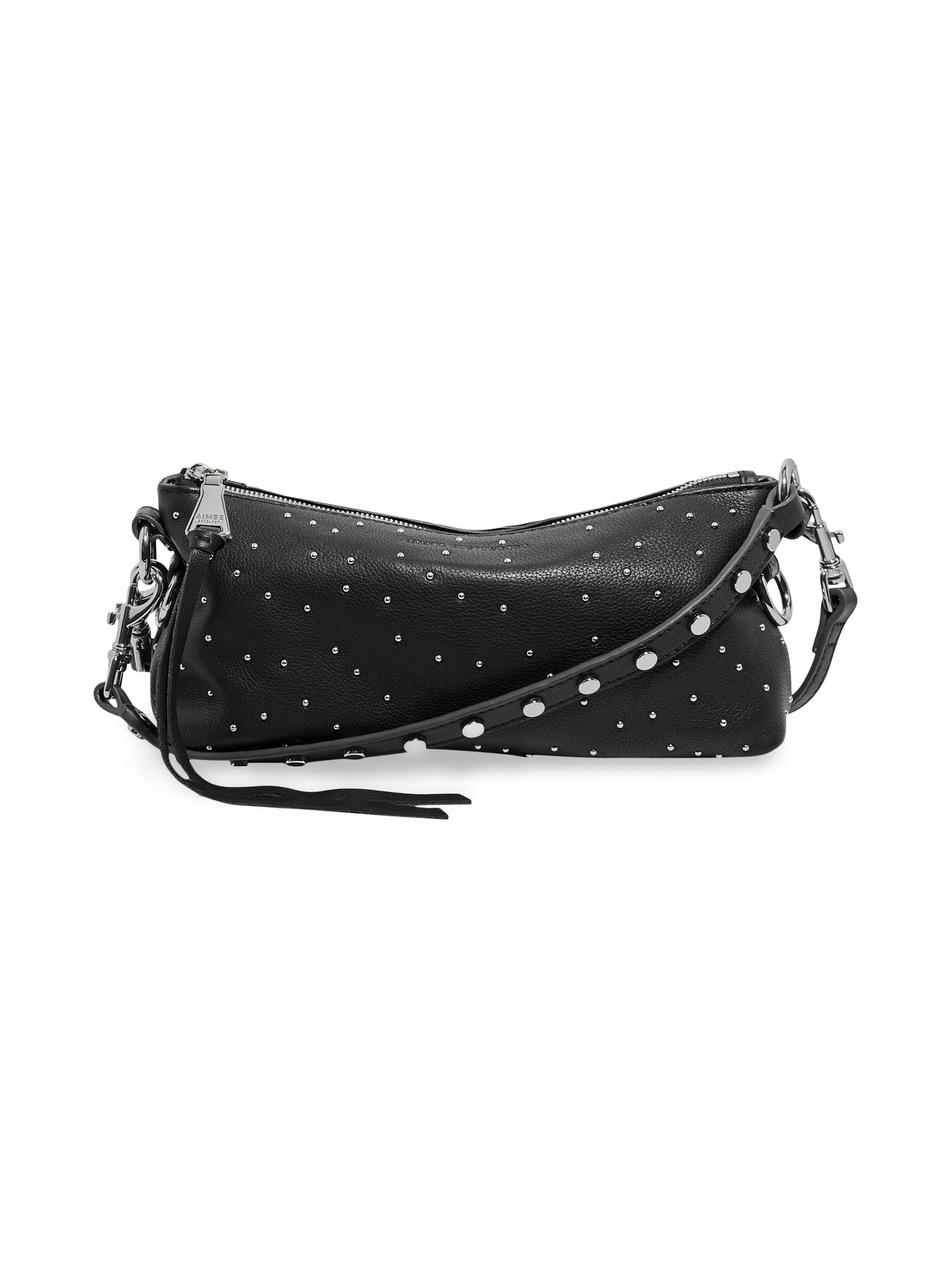 Aimee Kestenberg Women's Riverside Leather Convertible Crossbody Bag - Black
