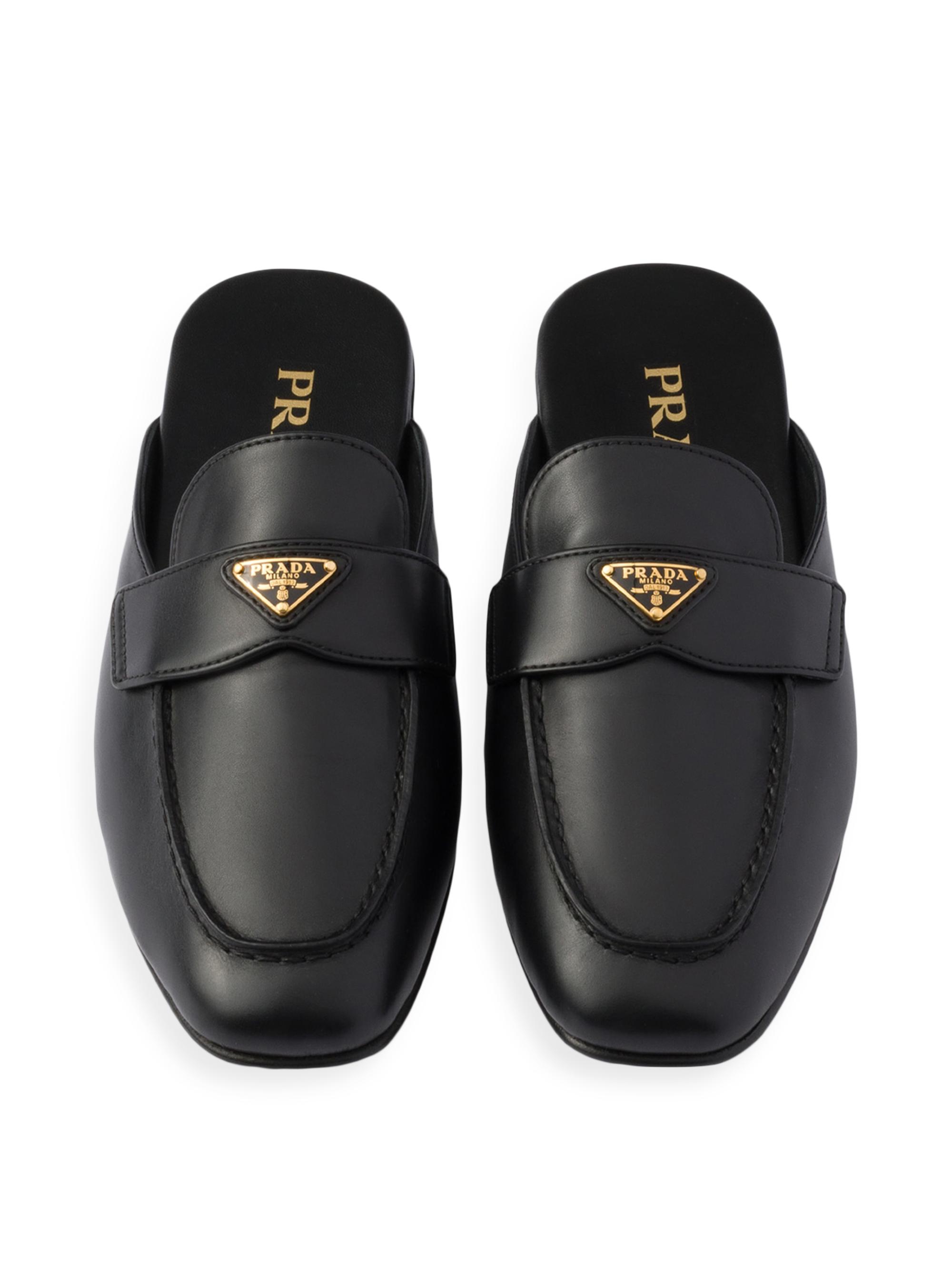 Prada Leather Mules | Saks Fifth Avenue