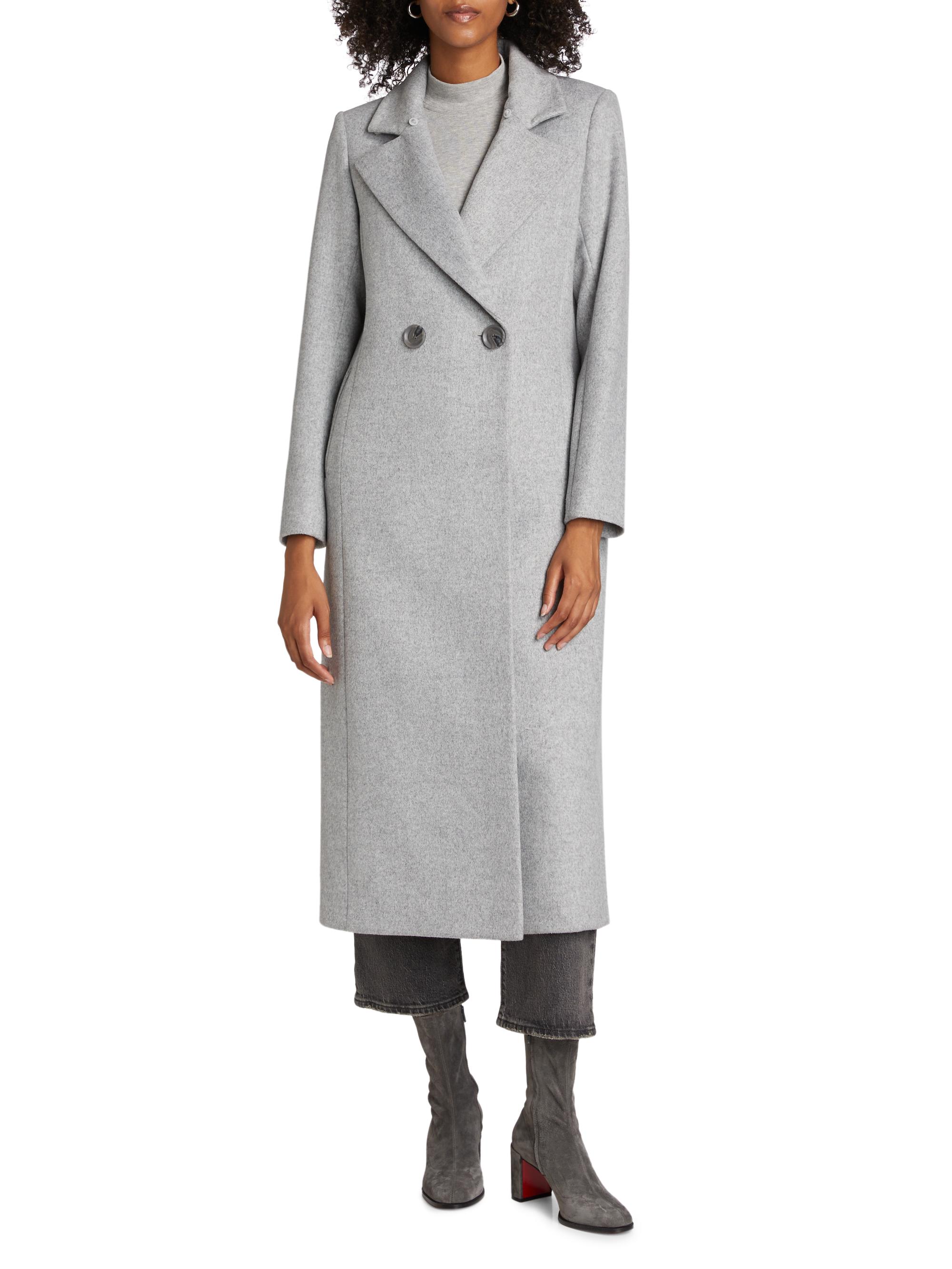 Mercer Collective Madison Faux Fur-Collar Maxi Wool Coat | Saks