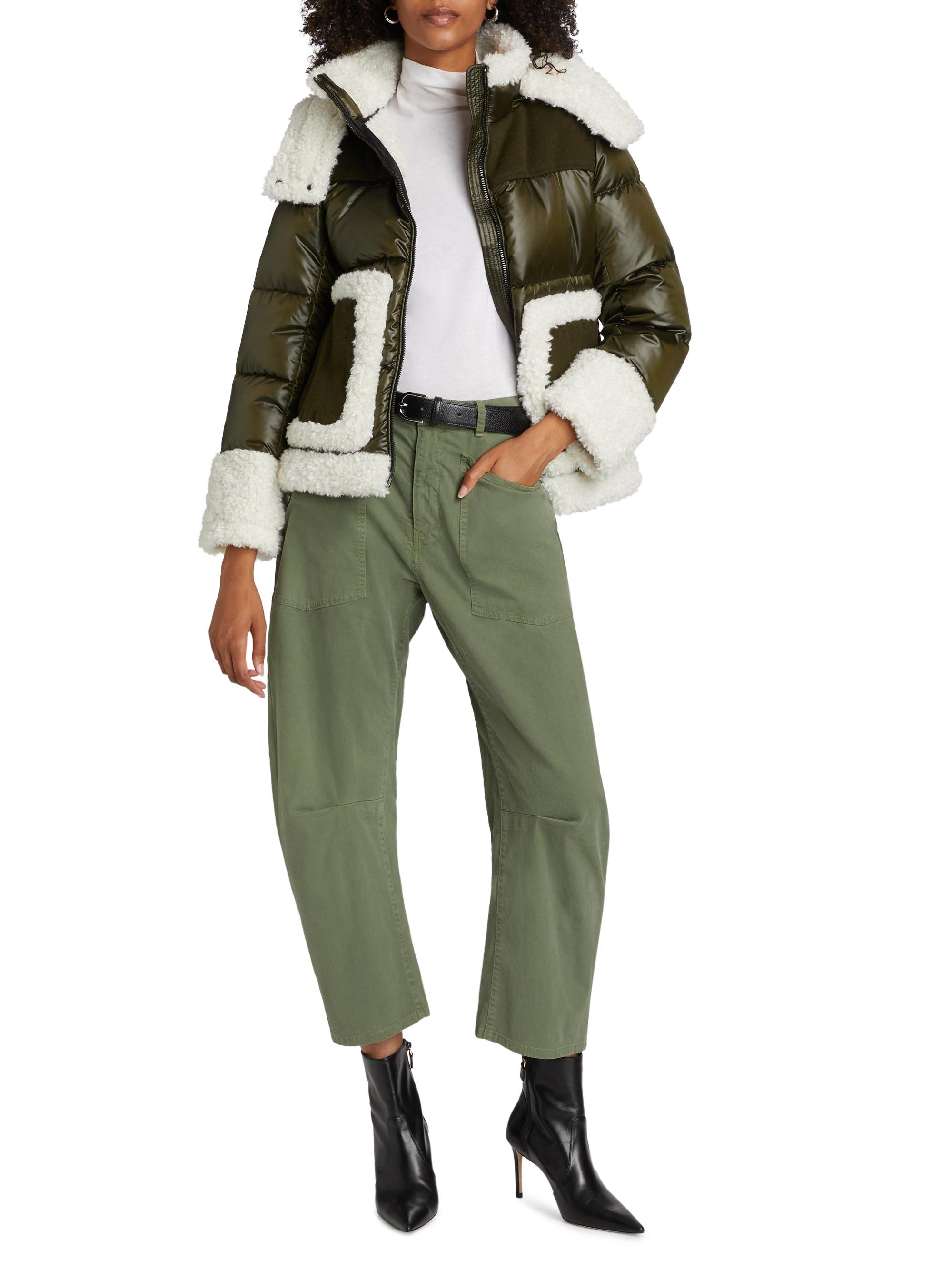 Mercer Collective Dana Mixed-Media Hooded Down Coat | Saks Fifth