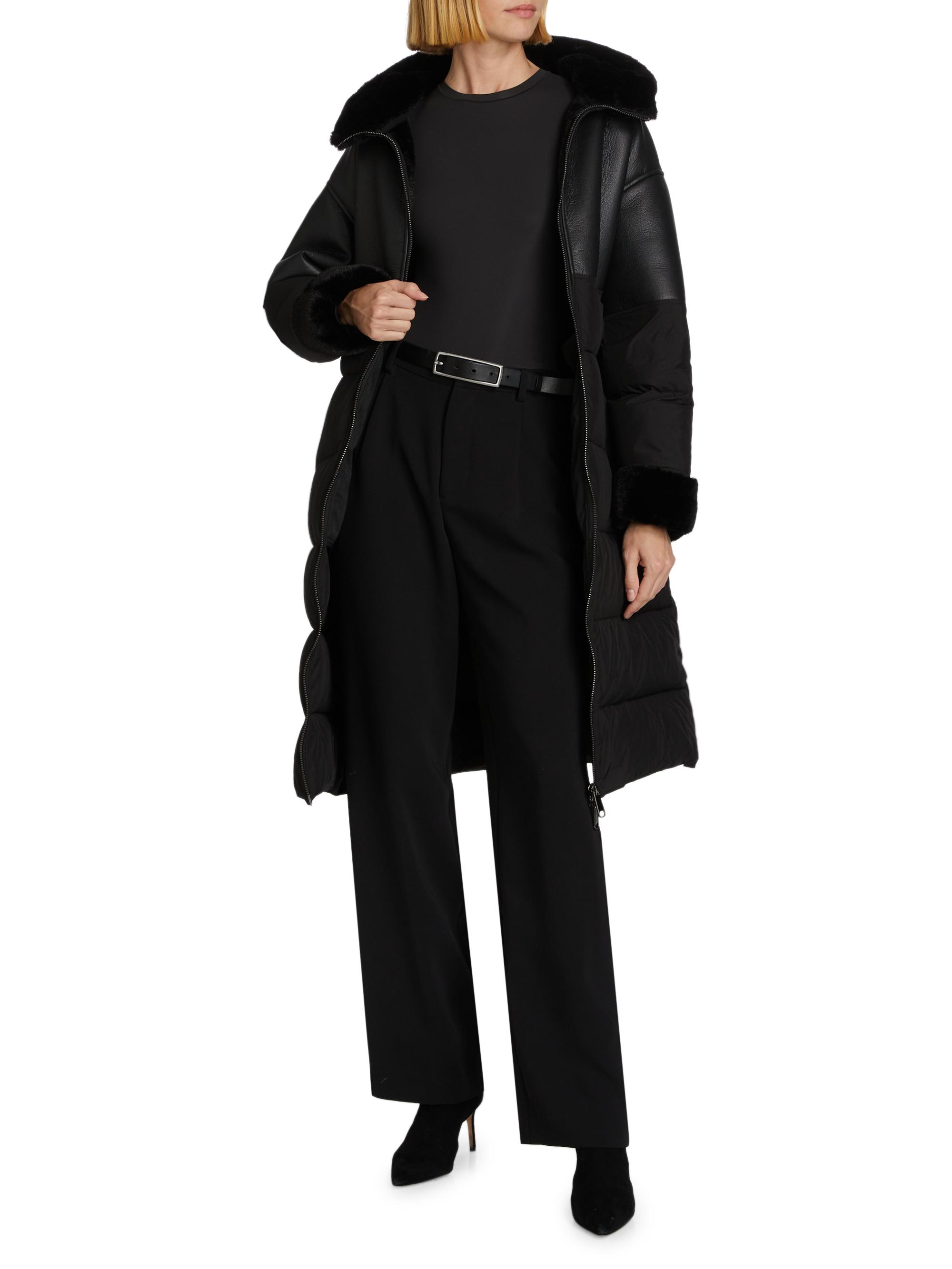 Mercer Collective Kate Mixed-Media Puffer Coat | Saks Fifth Avenue