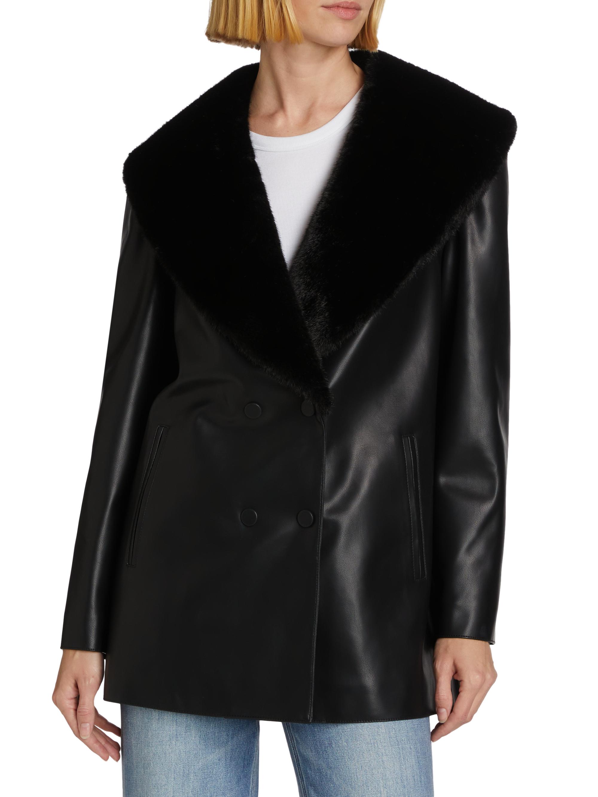 Mercer Collective Faux Fur Faux Leather Jacket | Saks Fifth Avenue