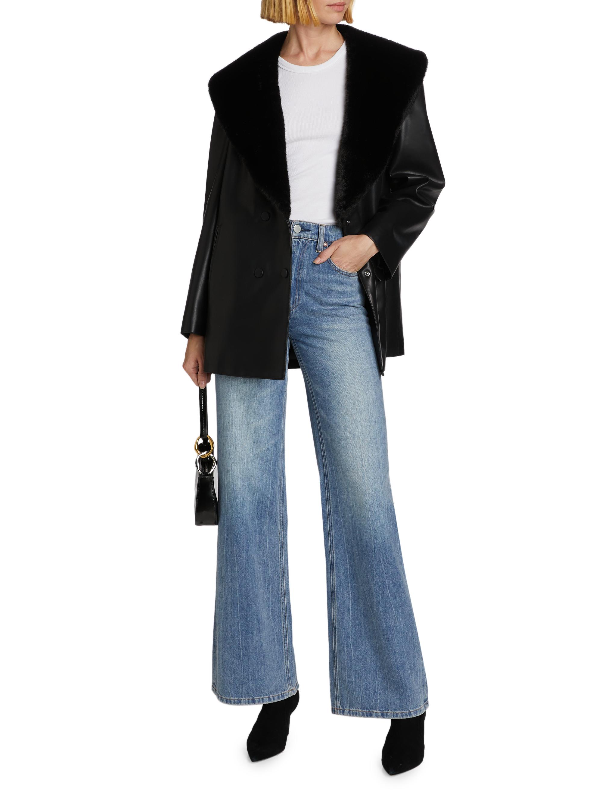 Mercer Collective Faux Fur Faux Leather Jacket | Saks Fifth Avenue