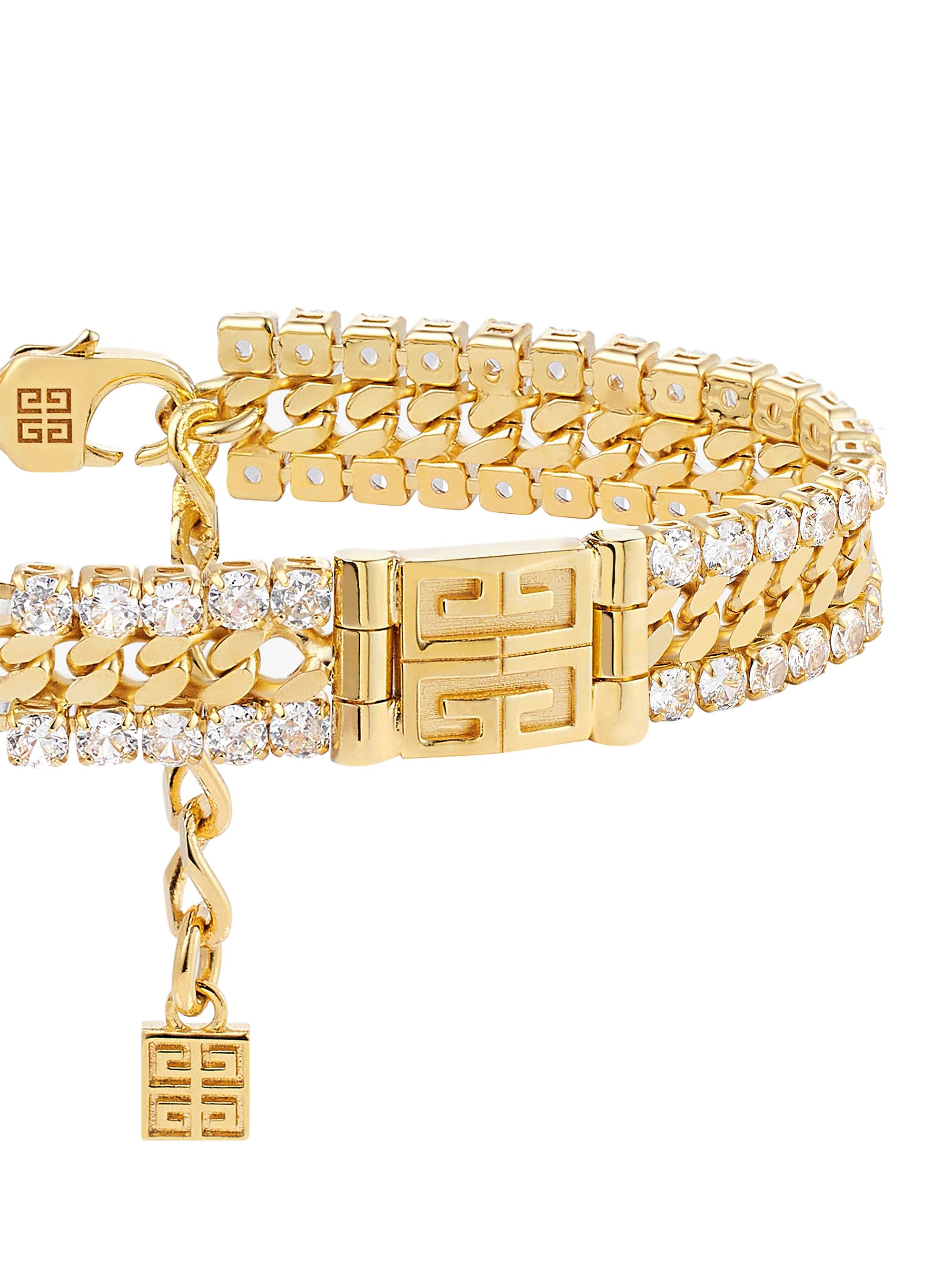 Givenchy 4G Crystal Bracelet in Metal with Crystals | Saks Fifth