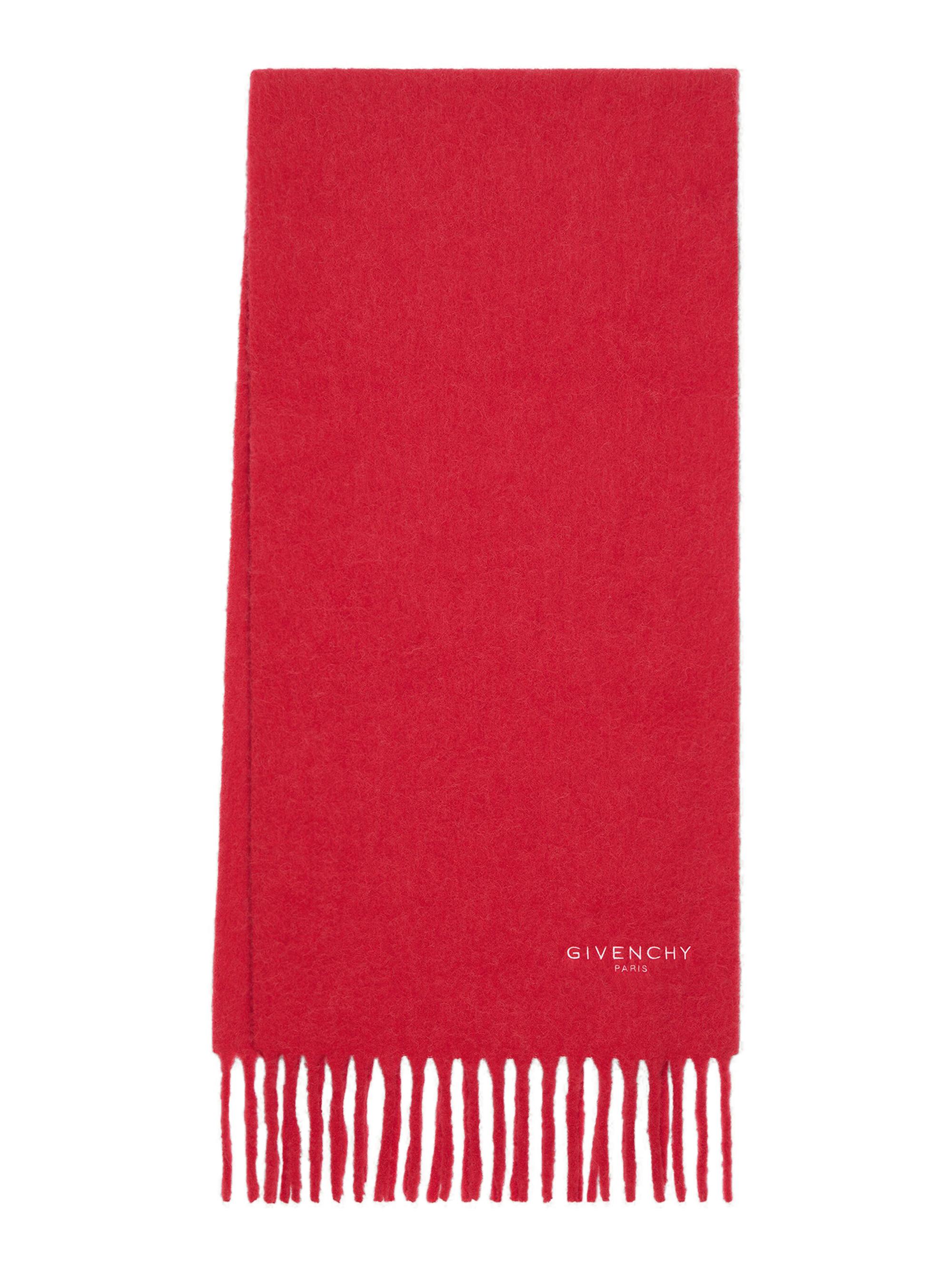 Givenchy Women's Oversized Scarf in Alpaca Wool - Vermillon