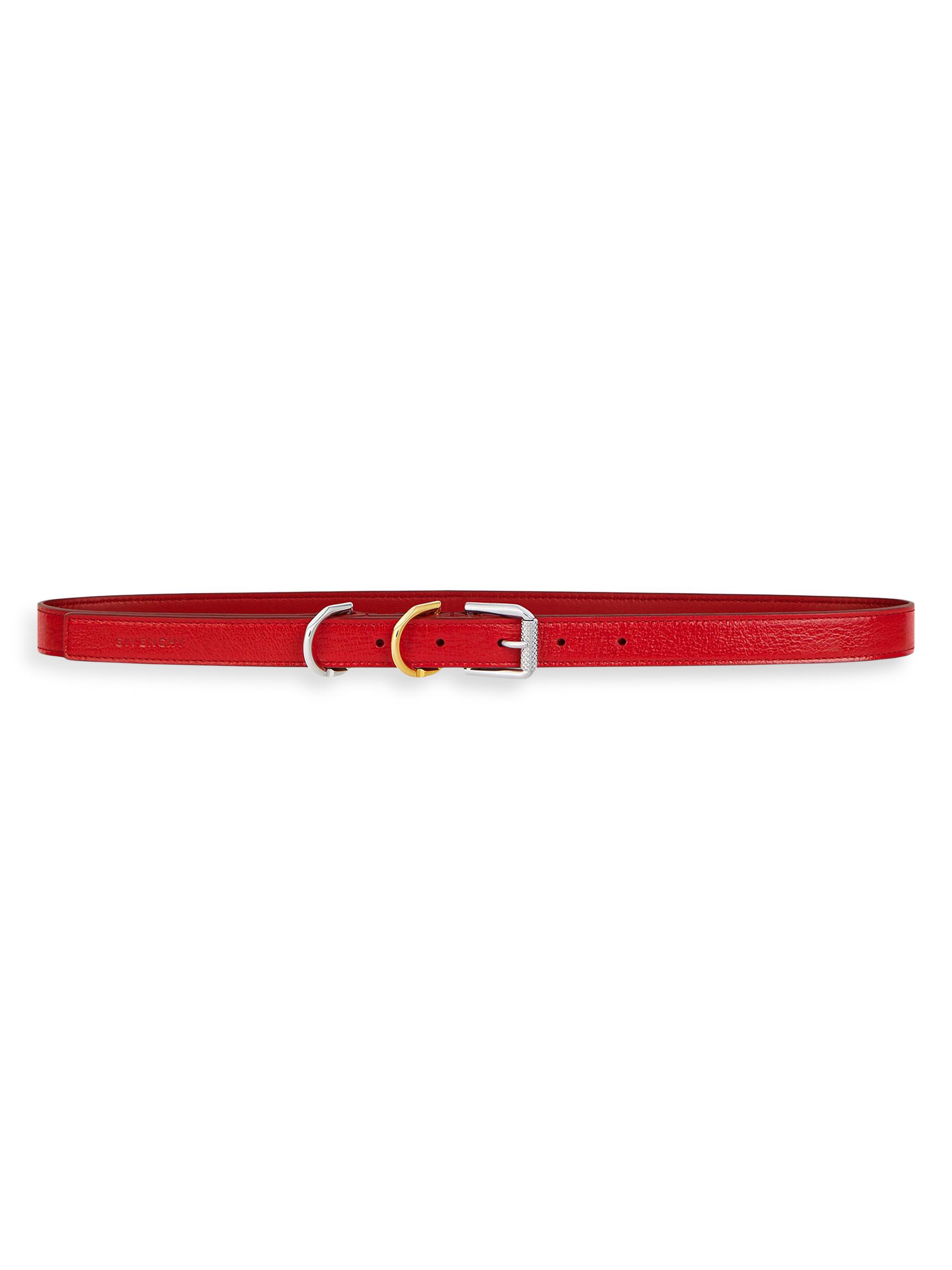 Givenchy Women's Voyou Belt in Leather - Vermillon