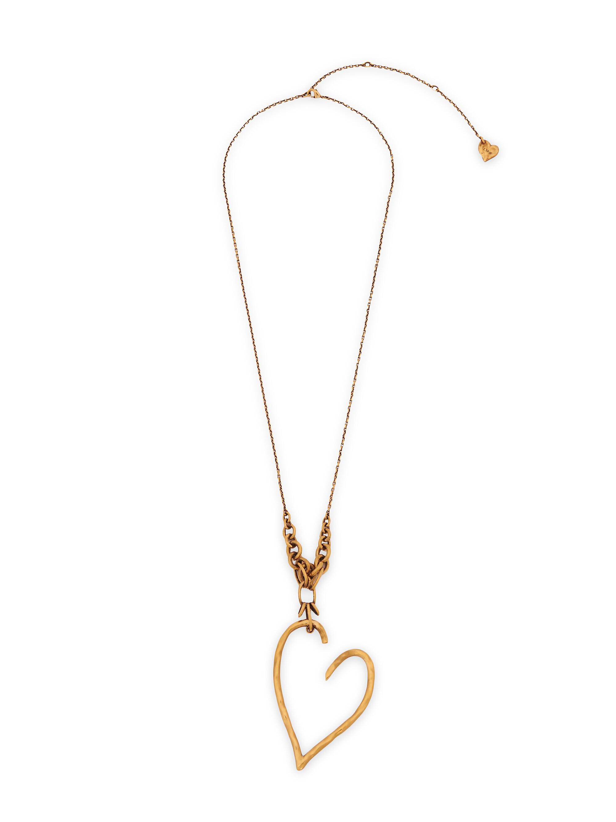 Chloé Women's Encoeur Vintage Gold Heart Pendant Necklace - Vintage Gold