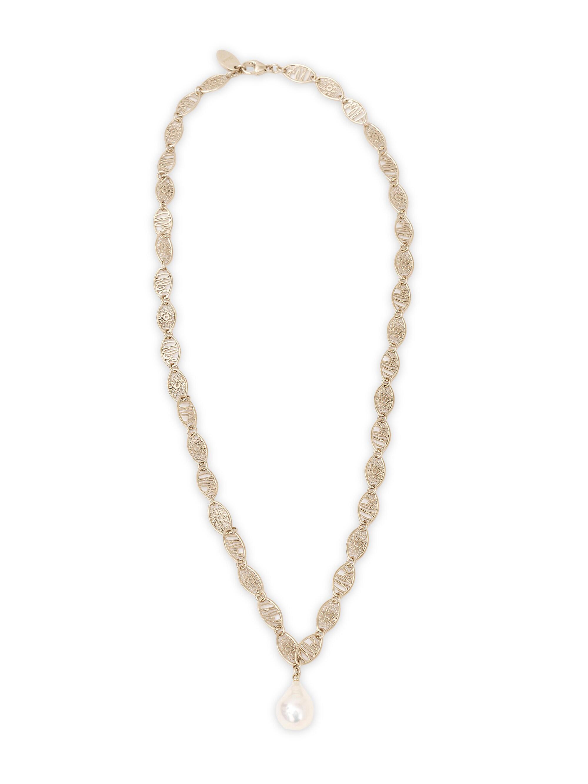 Chloé Women's Darcey Lace Vintage Gold & Cultured Freshwater Pearl Necklace - Gold