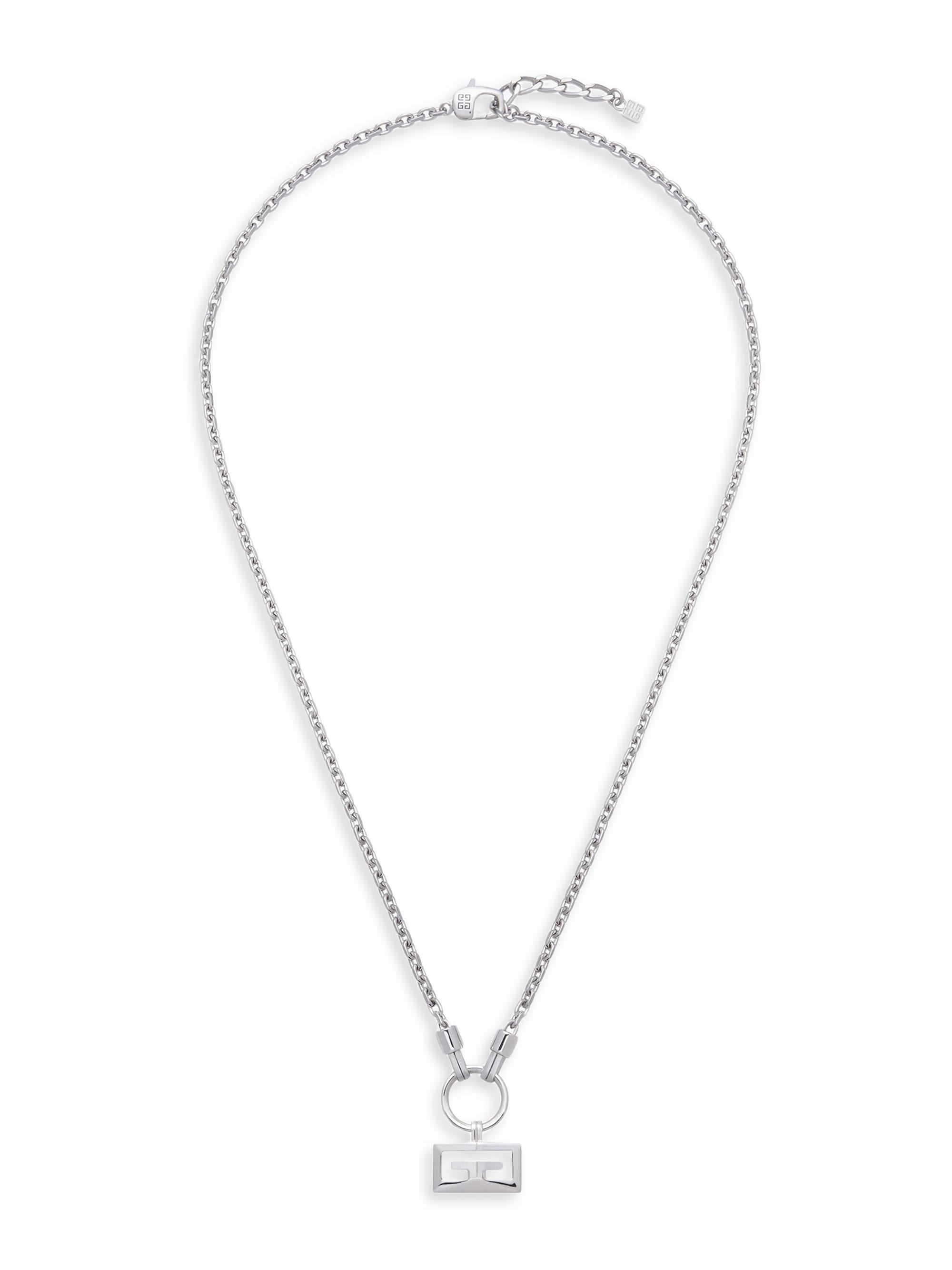Givenchy Men's 2G Necklace in Metal - Silvery
