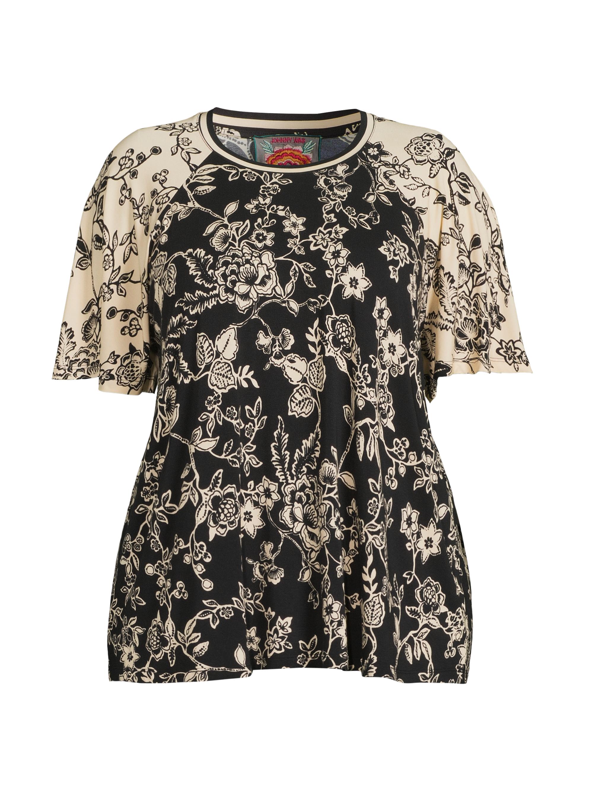 Johnny Was Women's Plus The Janie Favorite Flutter Raglan-Sleeve Top - Vassala