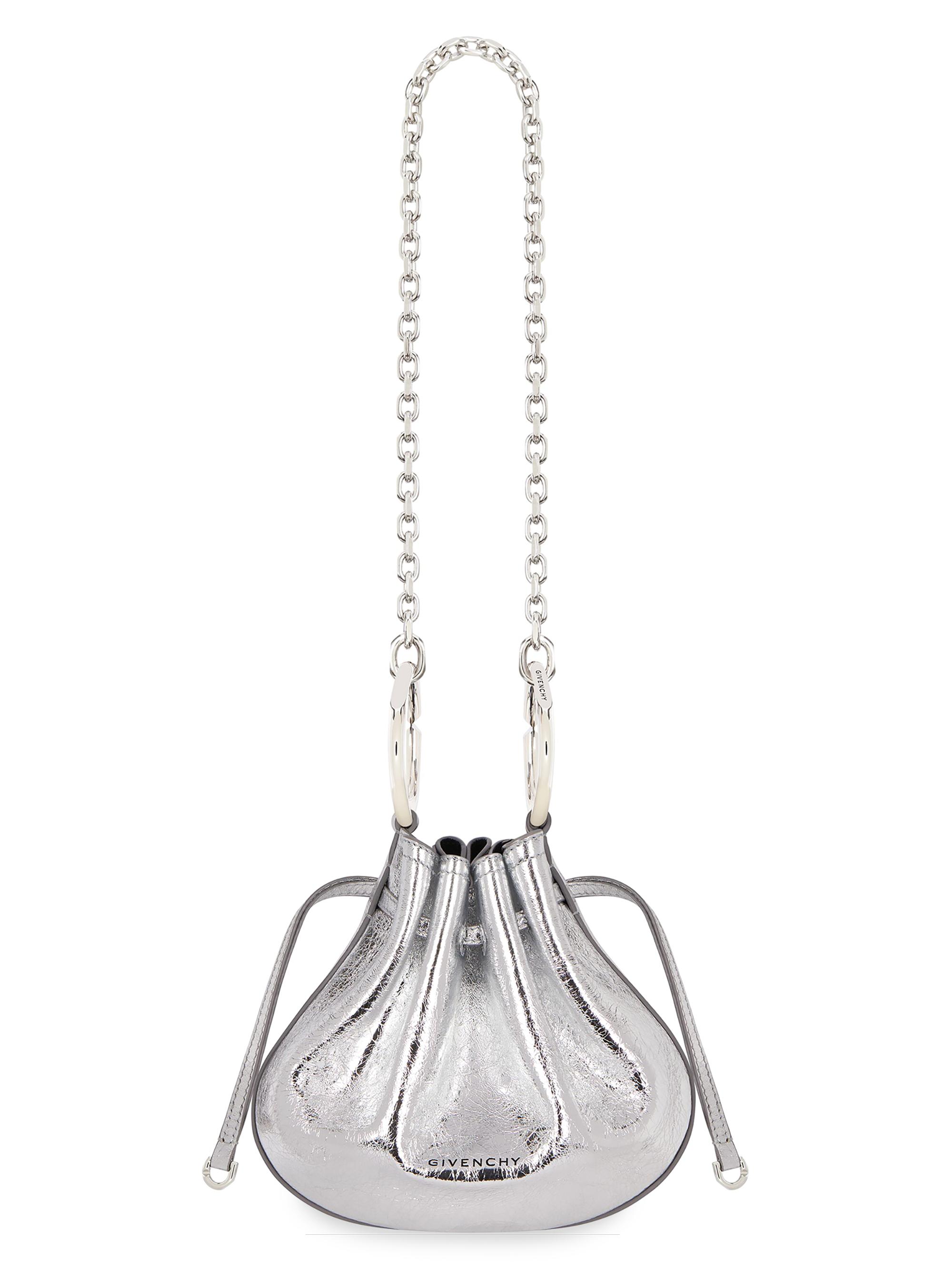 Givenchy Women's Mini Pumpkin Bag in Laminated Leather - Light Silvery