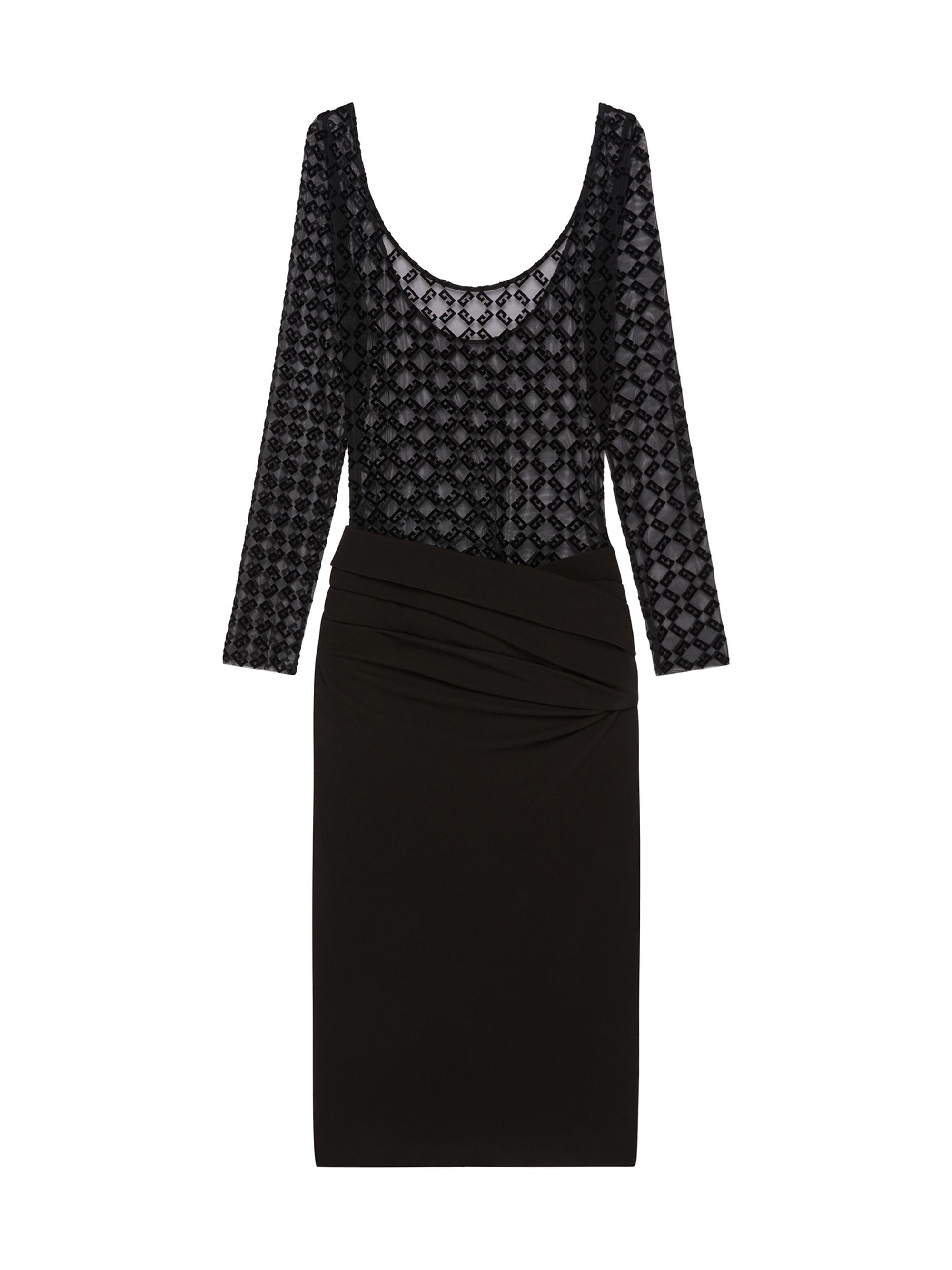 Givenchy Women's Draped Dress in Jersey - Black