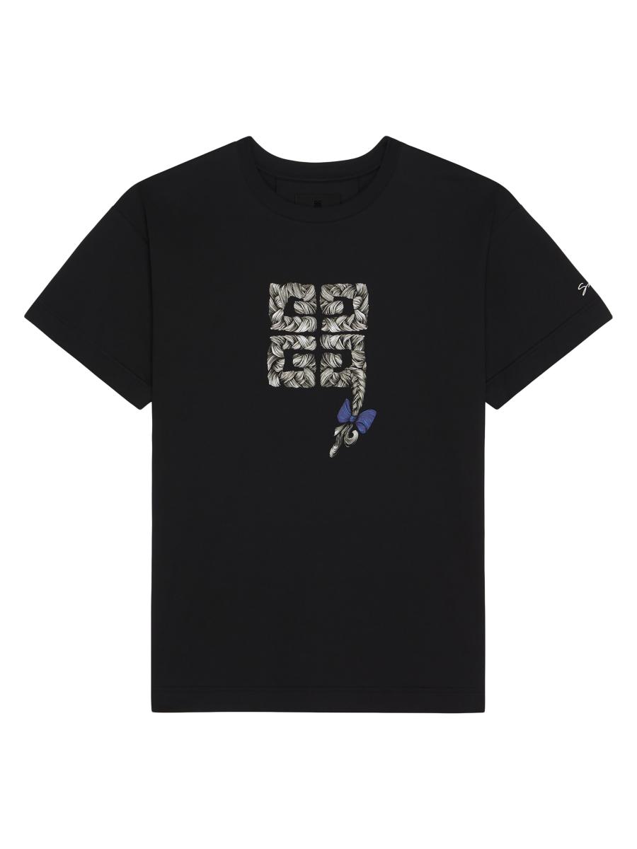 【関税込み】GIVENCHY Slim fit T-shirt 4G Slim fit t-shirt in cotton with 4G embroidery in - light