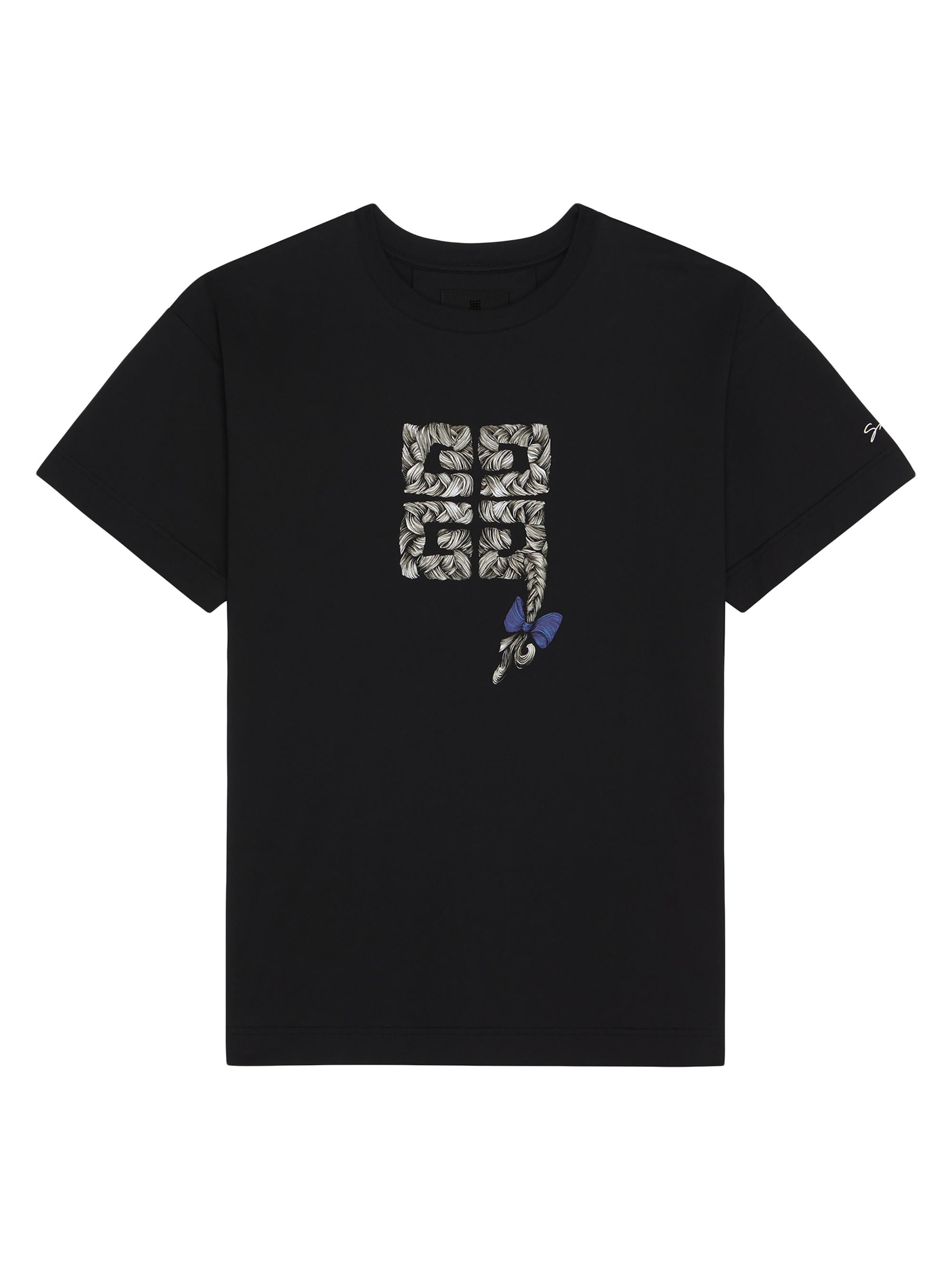 Givenchy Men's 4G Braid Print T-Shirt - Black