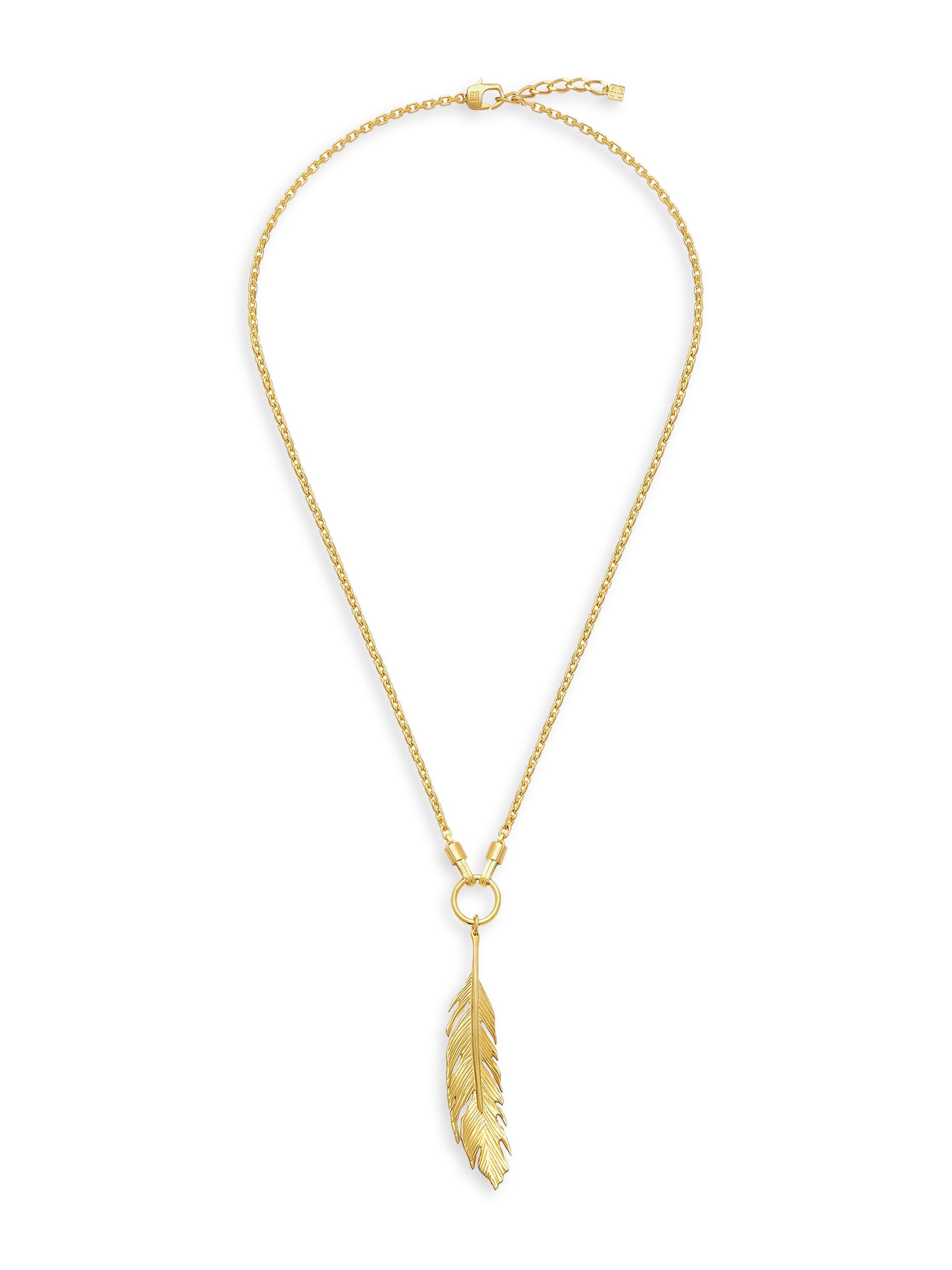 Givenchy Men's Charm Necklace in Metal - Golden Yellow