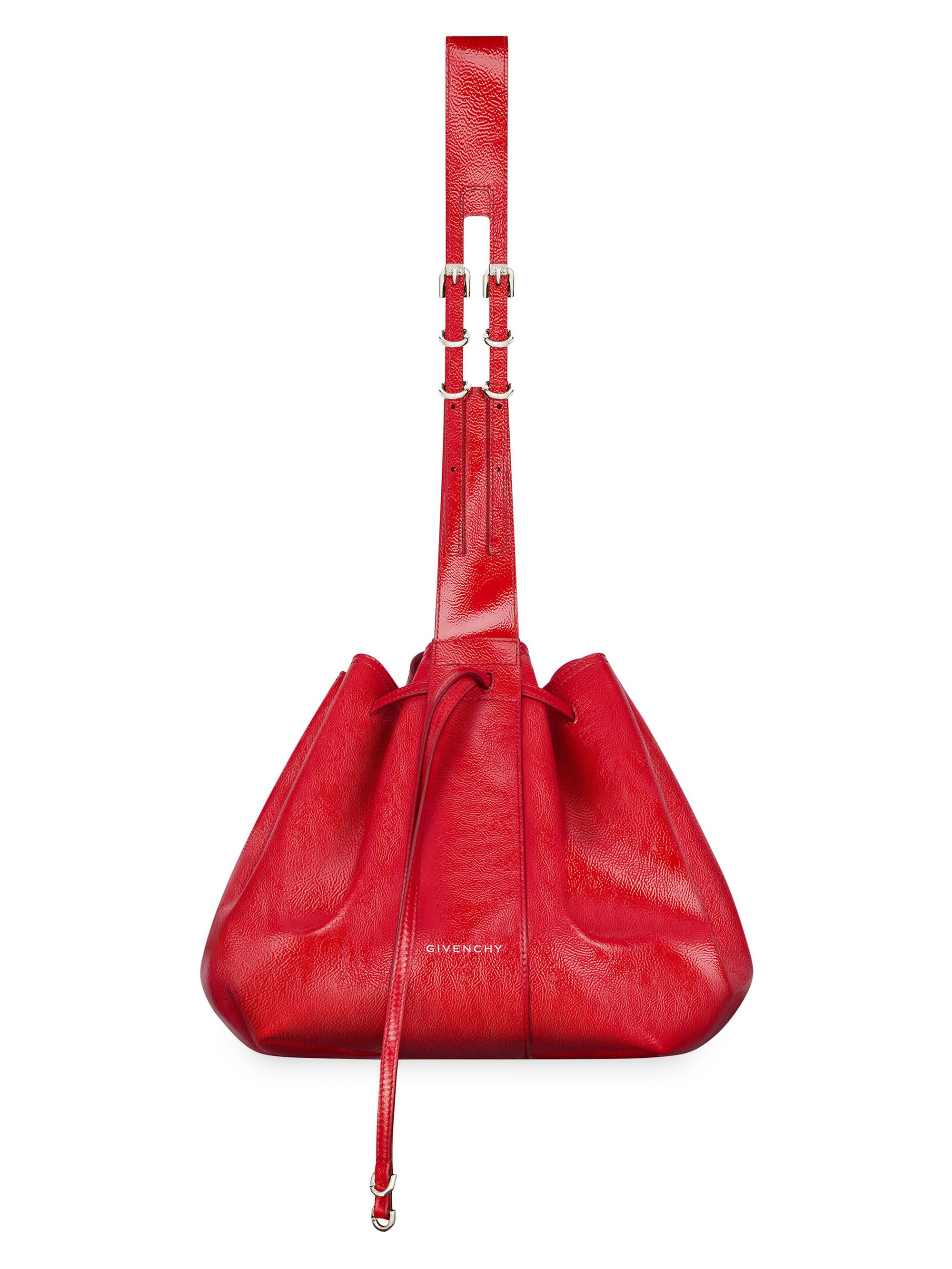 Givenchy Women's Medium Pumpkin Bag in Patent Leather - Vermillon