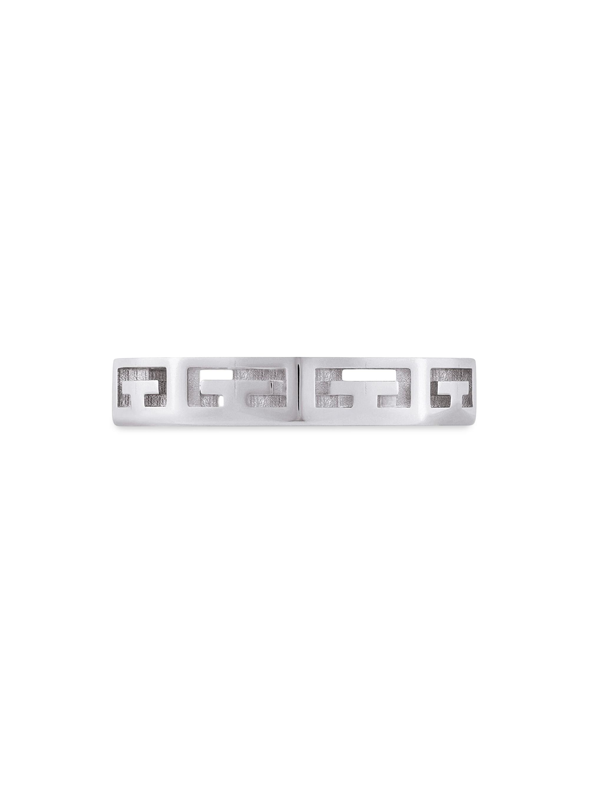 Givenchy Men's 2G Ring in Metal - Silvery