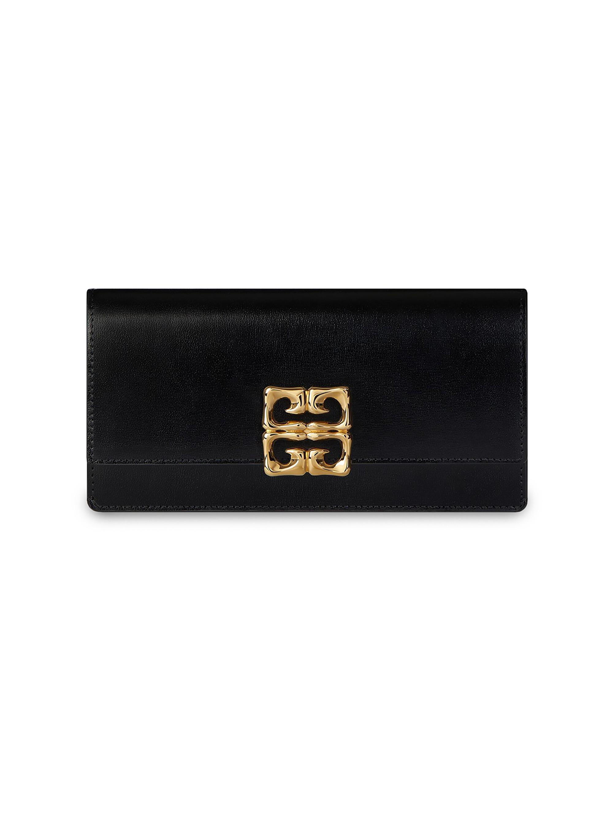 Givenchy Women's 4G Liquid Wallet in Box Leather - Black