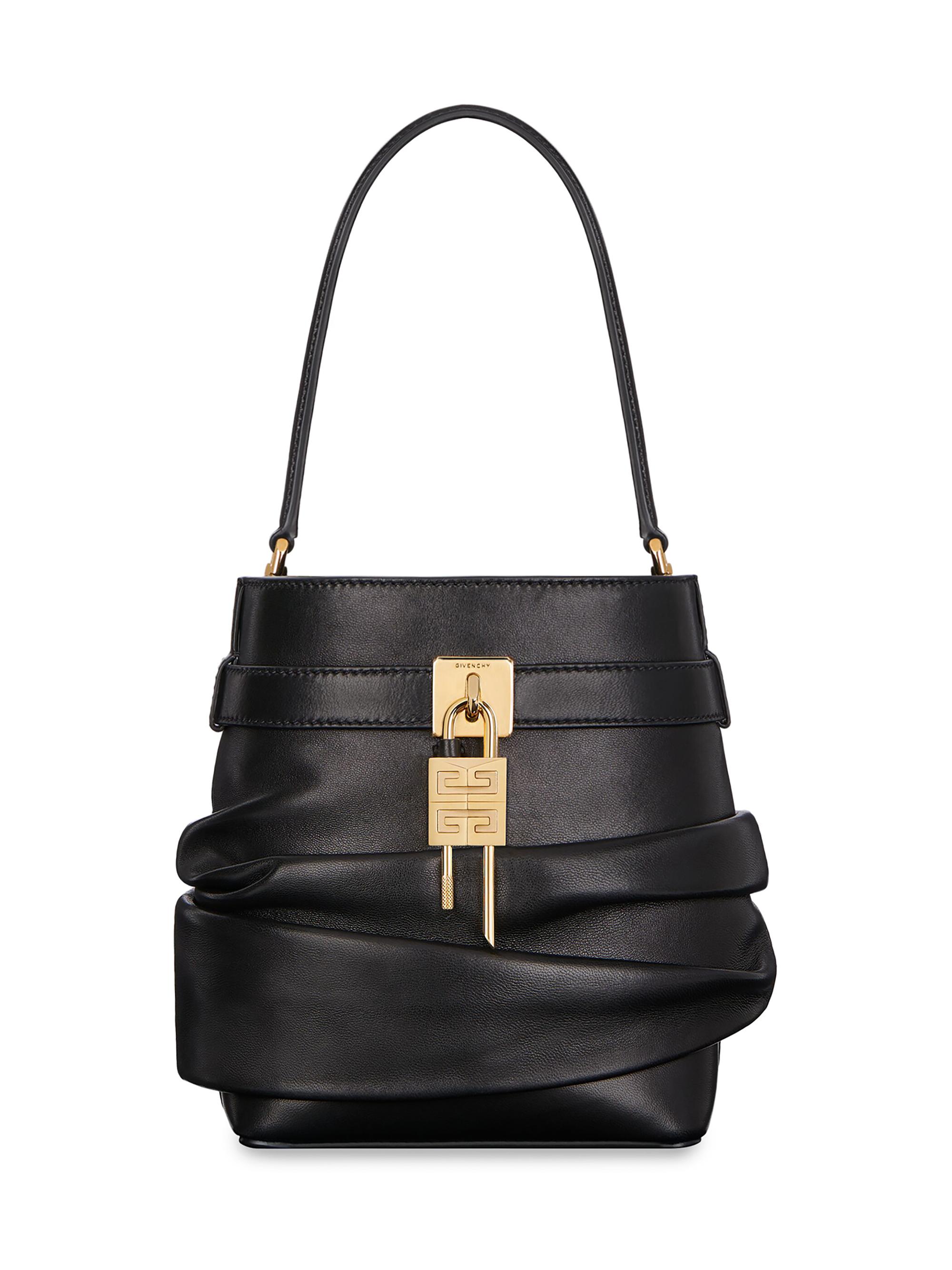 Givenchy Women's Shark Lock Bucket Bag in Nappa Leather - Black