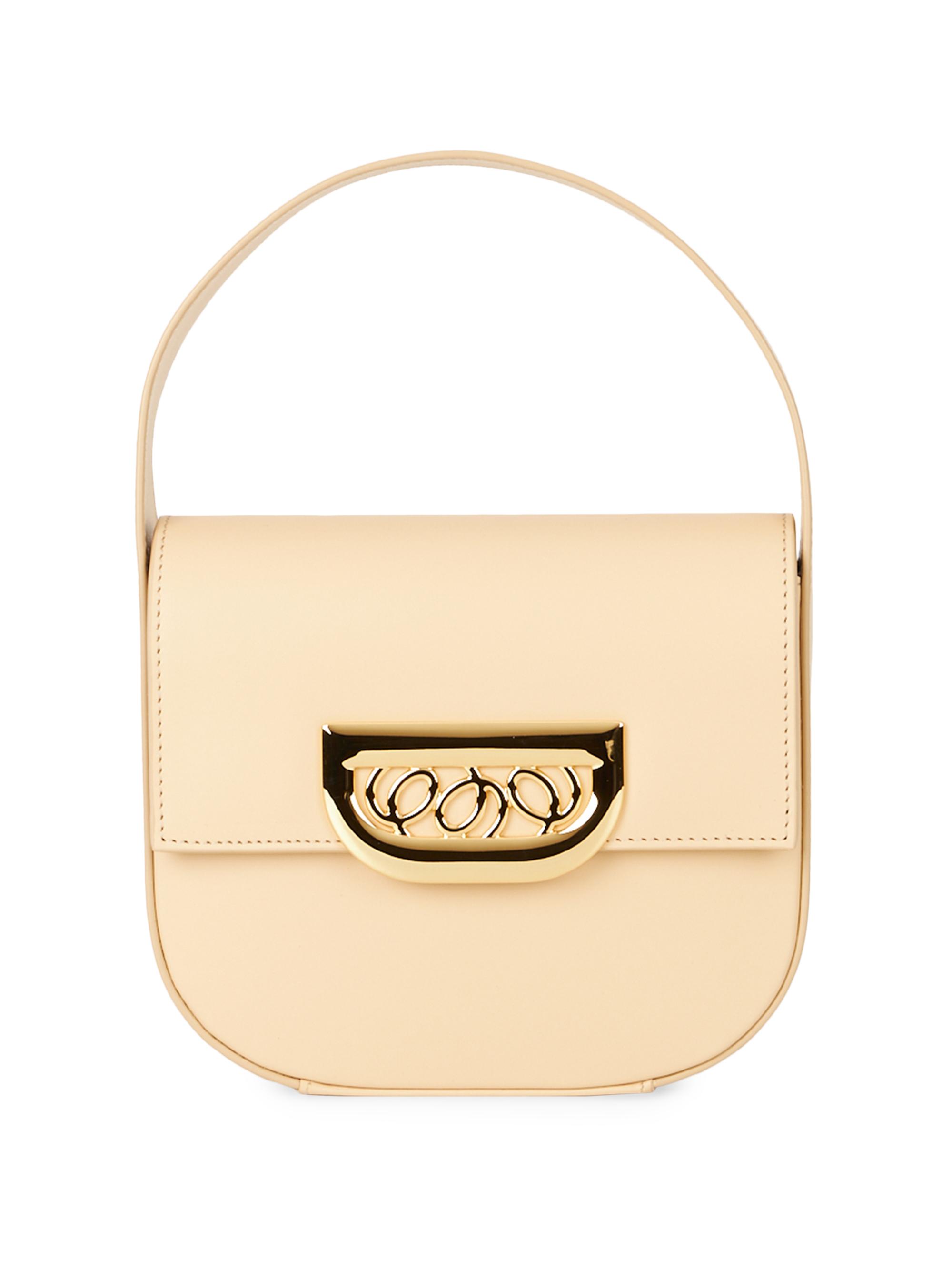 Destree Women's Martin Jewel Leather Top Handle Bag - Black