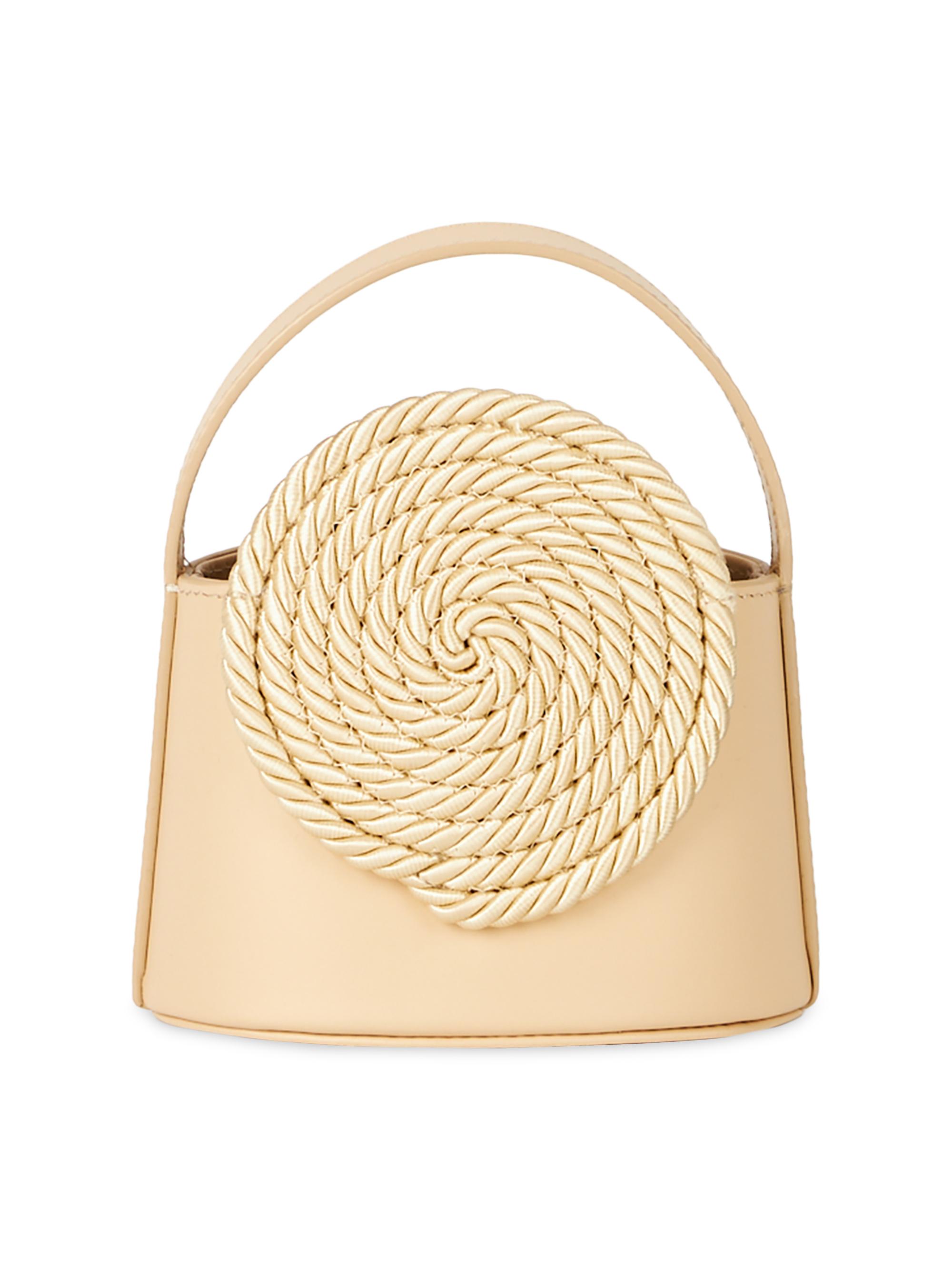 【11】Destree Gunter small ベージュ Beige leather mini bag with passementerie details – DESTREE