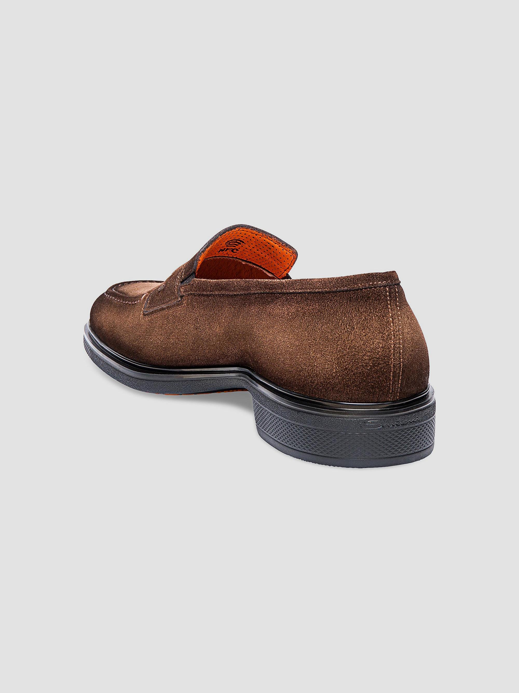 Santoni Leather Penny Loafers | Saks Fifth Avenue display picture 2