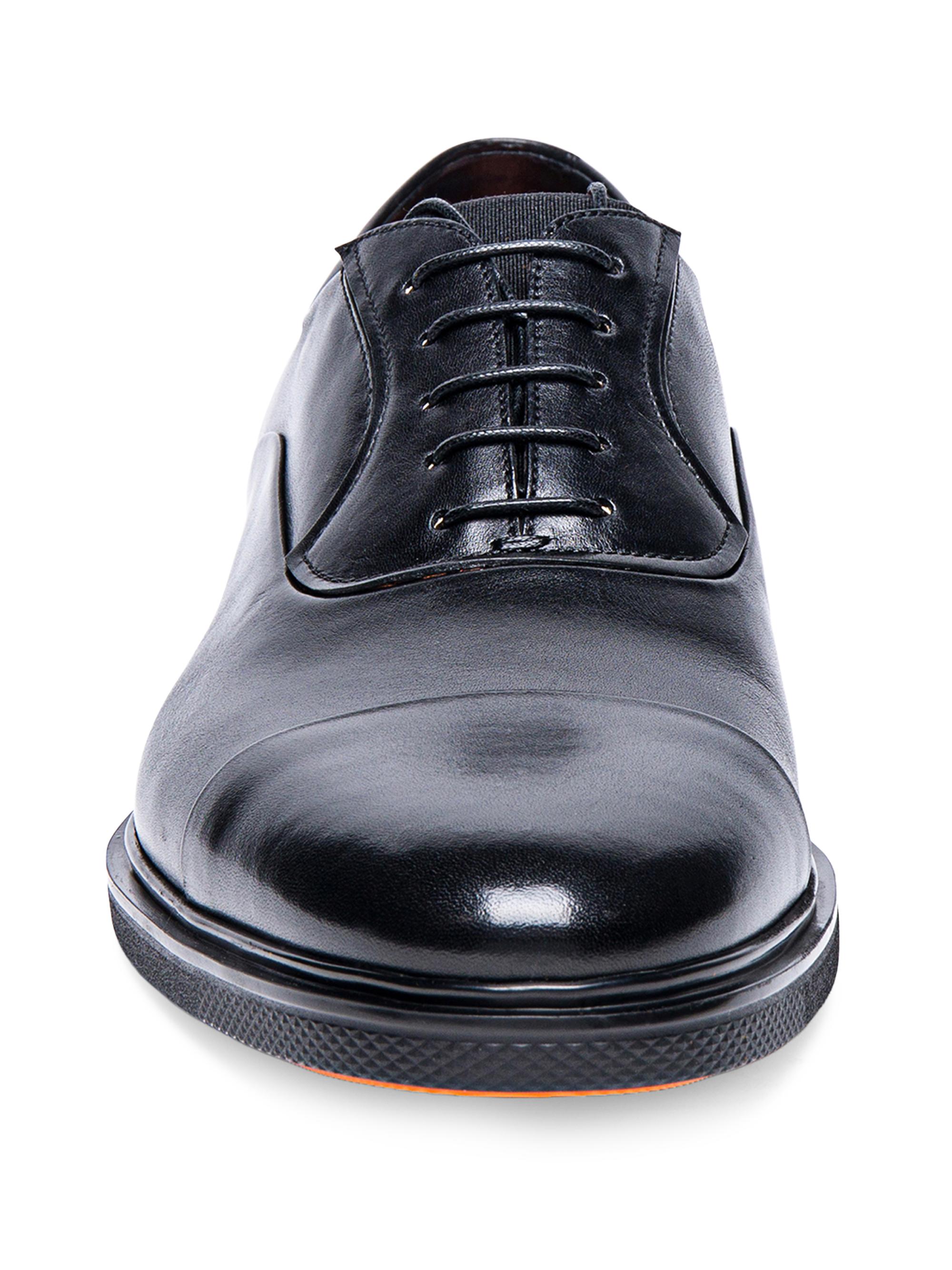 Santoni Leather Cap-Toe Derby Shoes | Saks Fifth Avenue