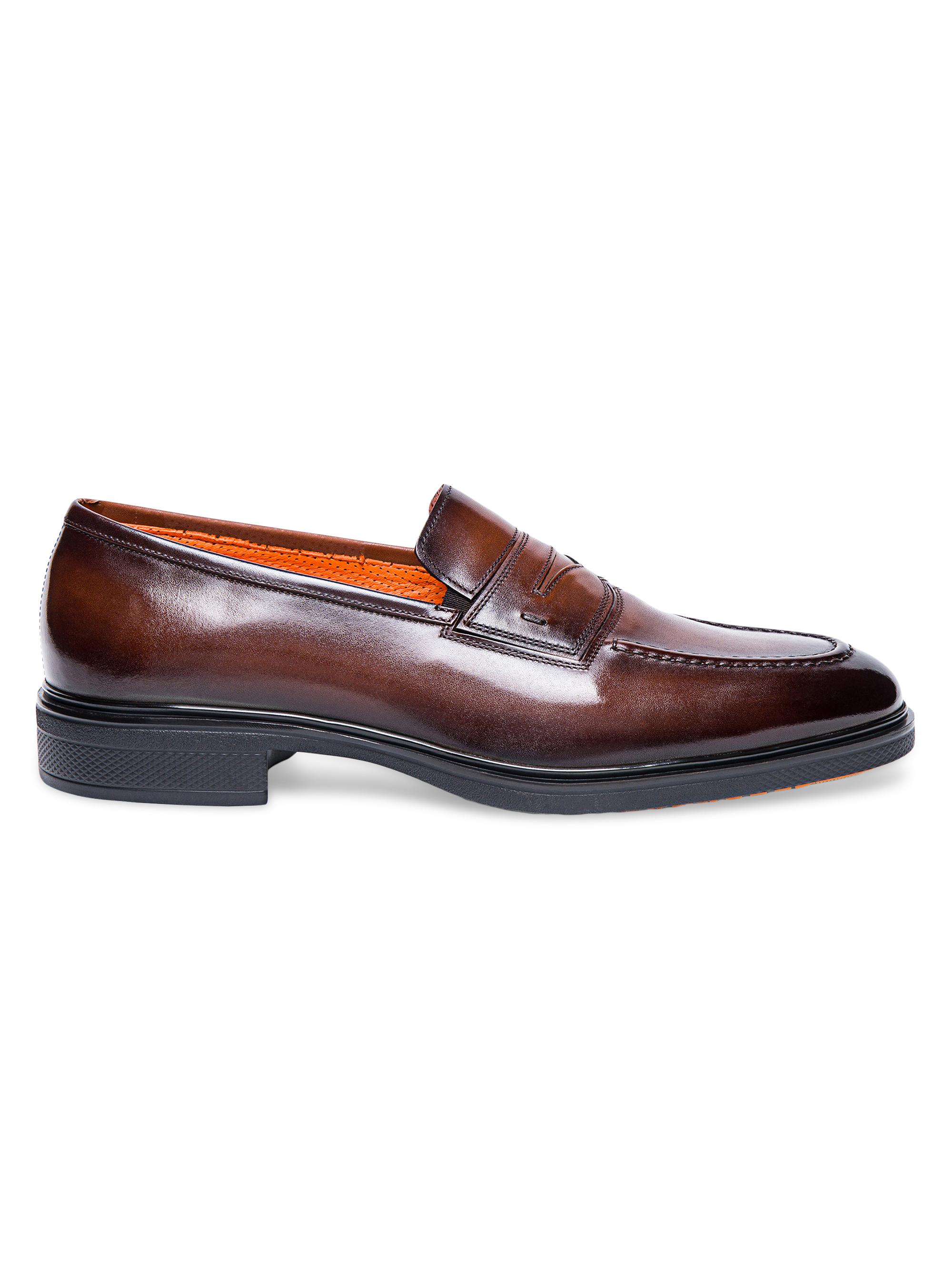 Santoni Leather Loafers | Saks Fifth Avenue